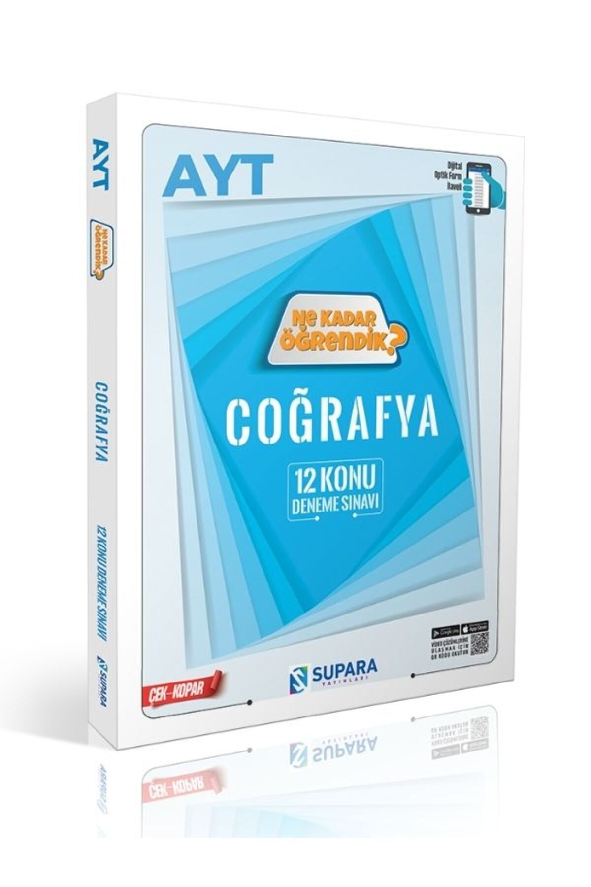 Supara Yayınları Supara AYT Coğrafya 12 Konu Deneme Ne Kadar Öğrendik Çek Kopar Supara Yayınları