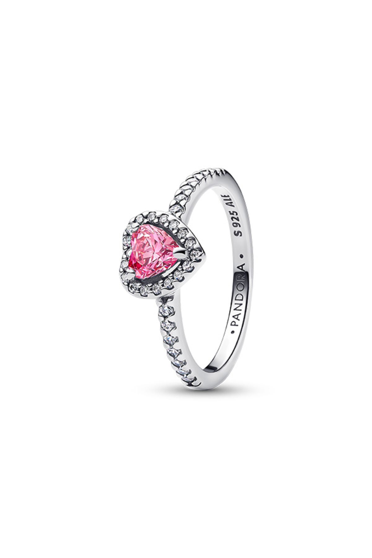 Pandora Yükseltilmiş Pembe Kalp Yüzük