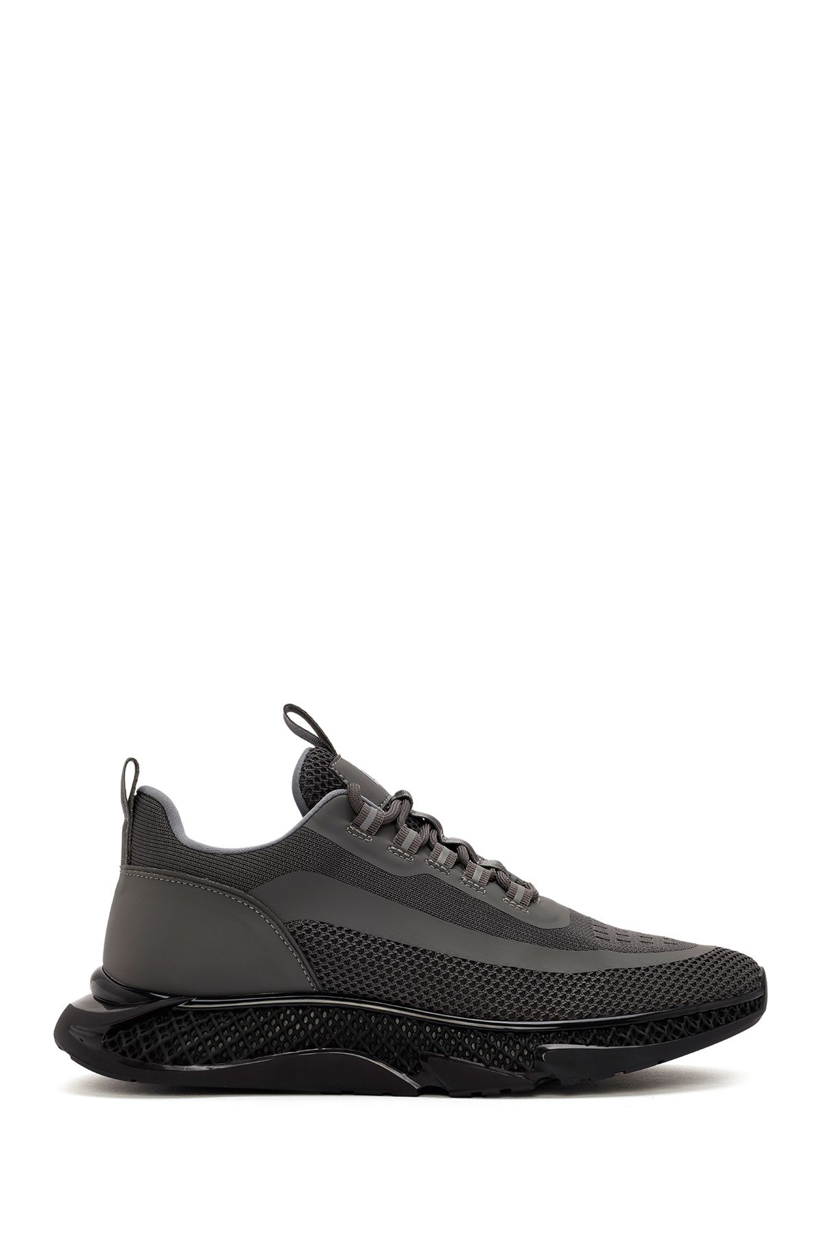 Derimod Zero Erkek Gri Kalın Tabanlı Bağcıklı Kumaş Sneaker 24wfd69106f