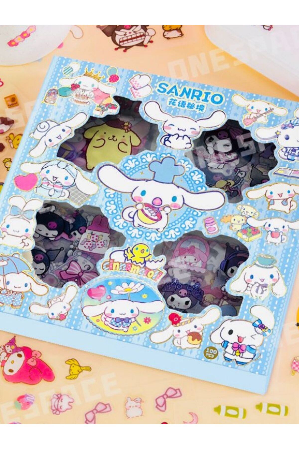 ÖZ OFİS Cinnamoroll Kuromi Sanrio Sticker Seti - 470 Adet - Ajanda Günlük Scrapbook Bullet Journal Çıkartma