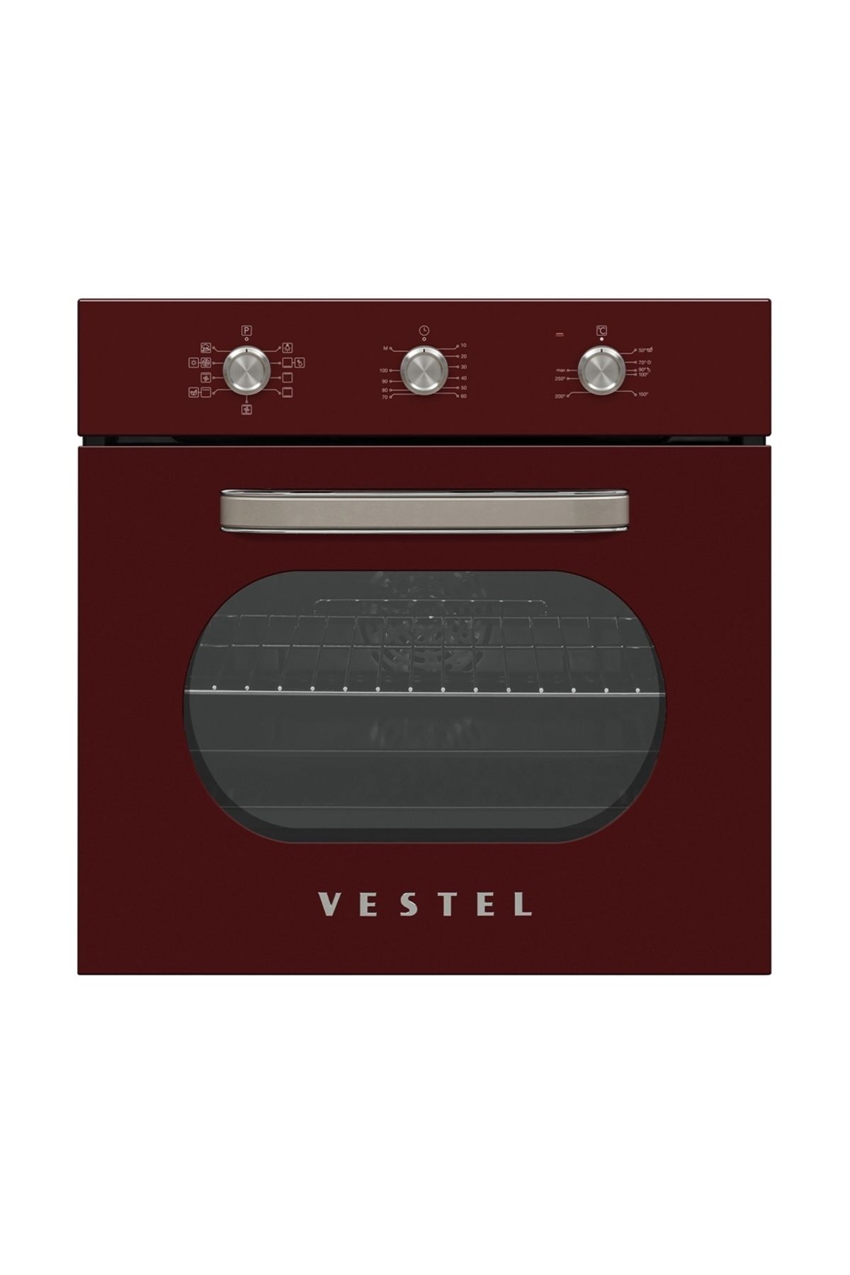 VESTEL Af-6682 Retro Bordo 69 Lt A Enerji Sınıfı Ankastre Fırın