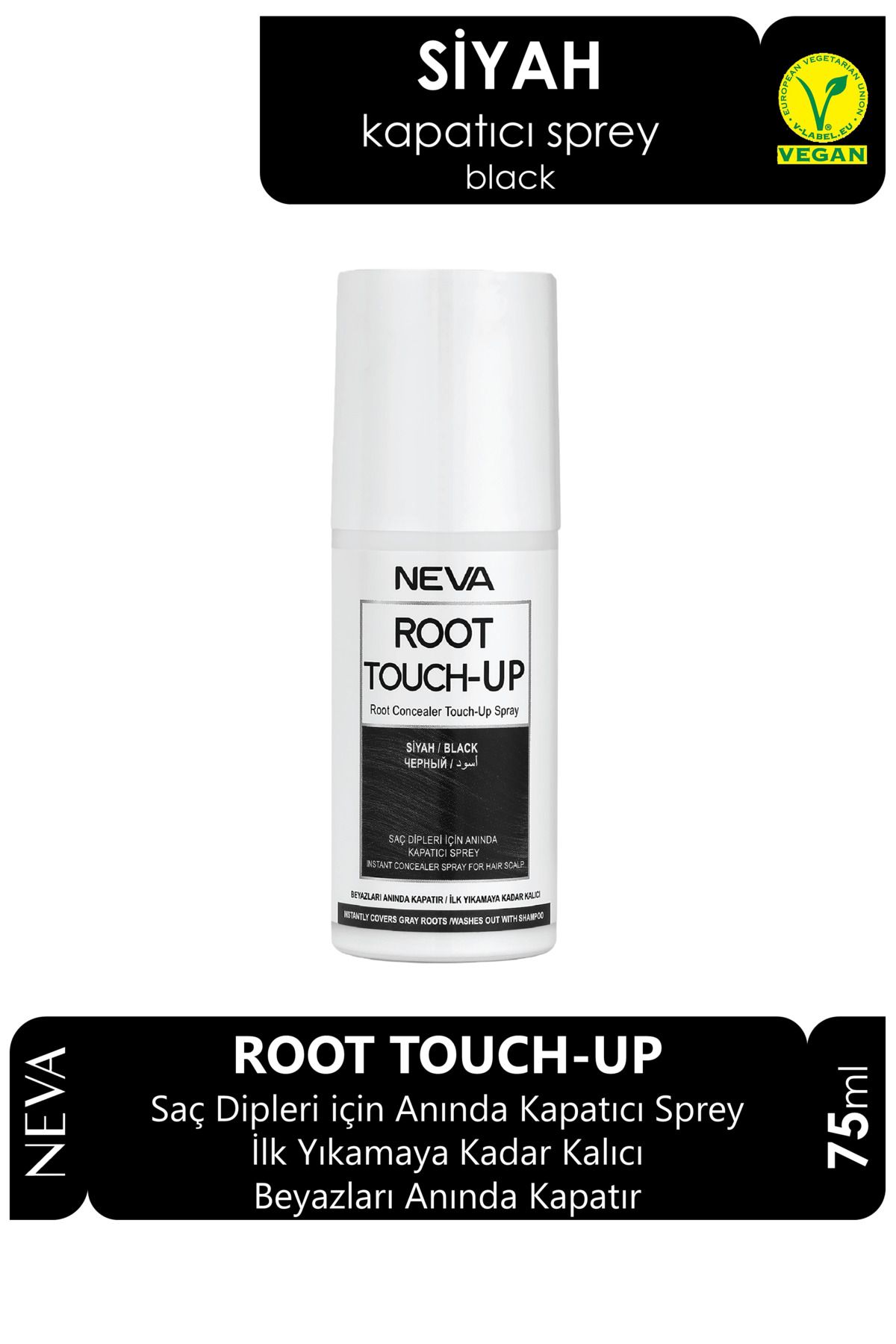 Root Touch-Up Sprey 75 ml - Siyah