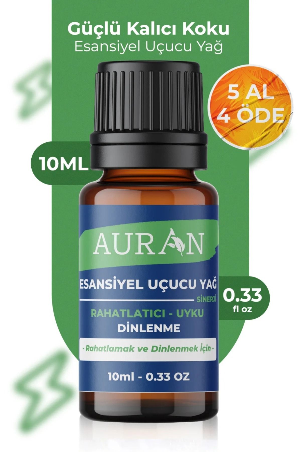 AURAN Rahatlatıcı Uyku Dinlenme Sinerji Karışım Esansiyel Uçucu Yağ Buhurdanlık Yağı Aromaterapi Difüzör