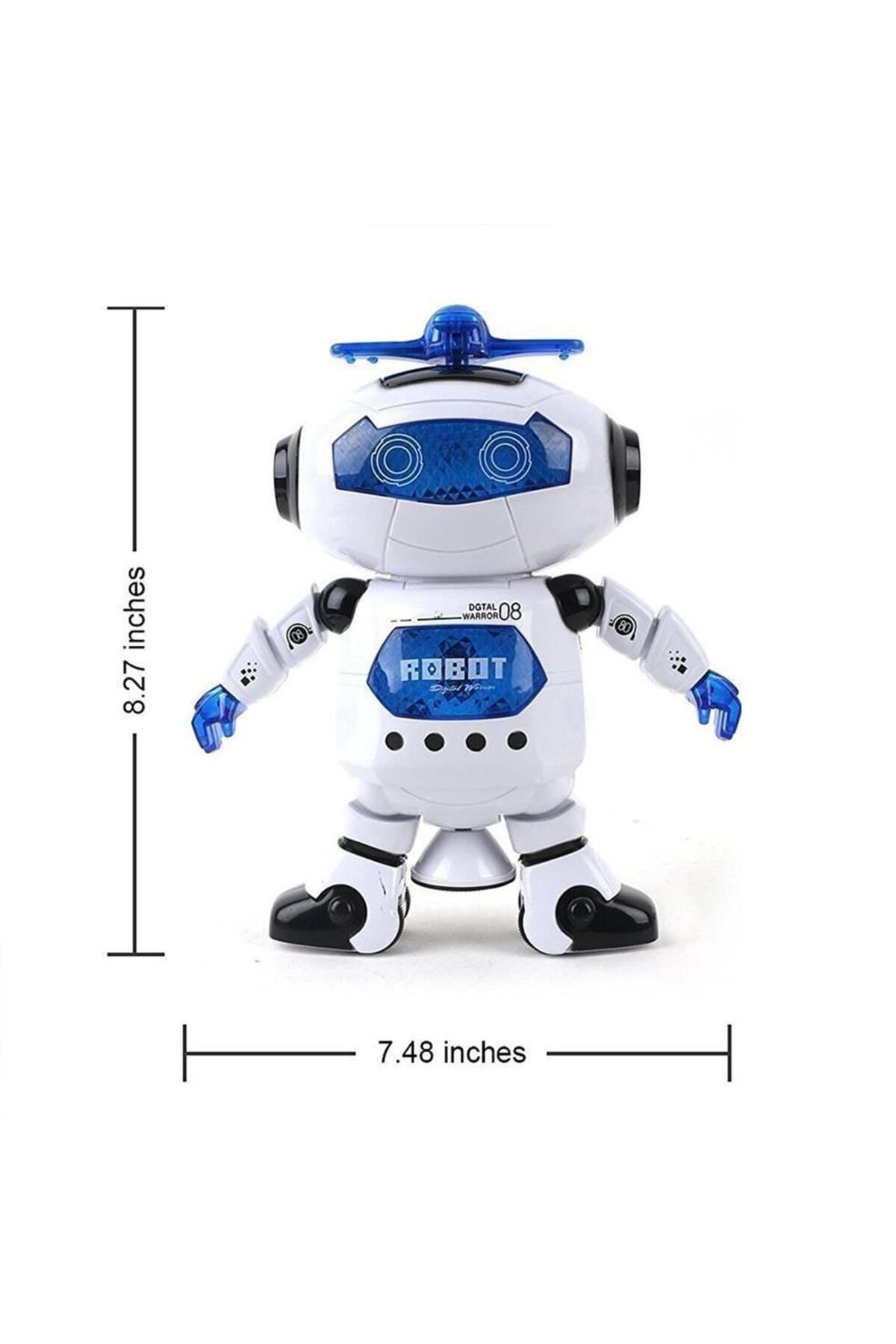 Genel Markalar Dans Eden Robot Pervaneli Müzikli Sesli Işıklı 20 Cm Oyuncak
