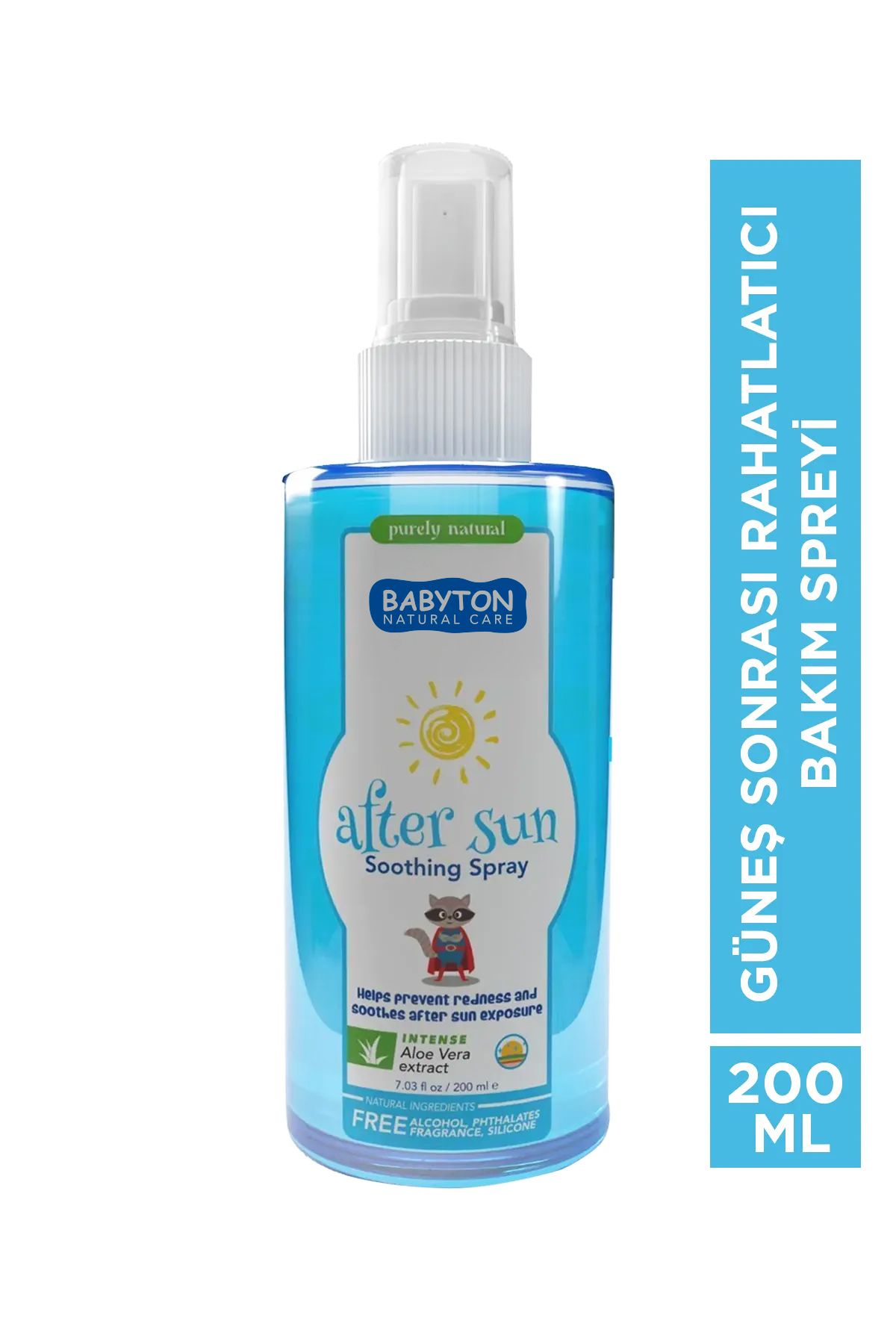 BABYTON Güneş Sonrası Rahatlatıcı Bakım Spreyi 200 ml