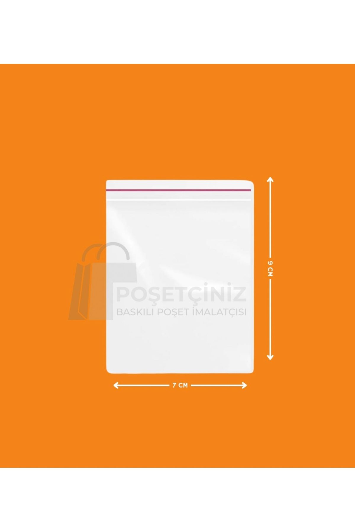 Store Kilitli Şeffaf Poşet  7x9 Cm 100 Adet Kına Çerez Kuruyemiş Poşeti