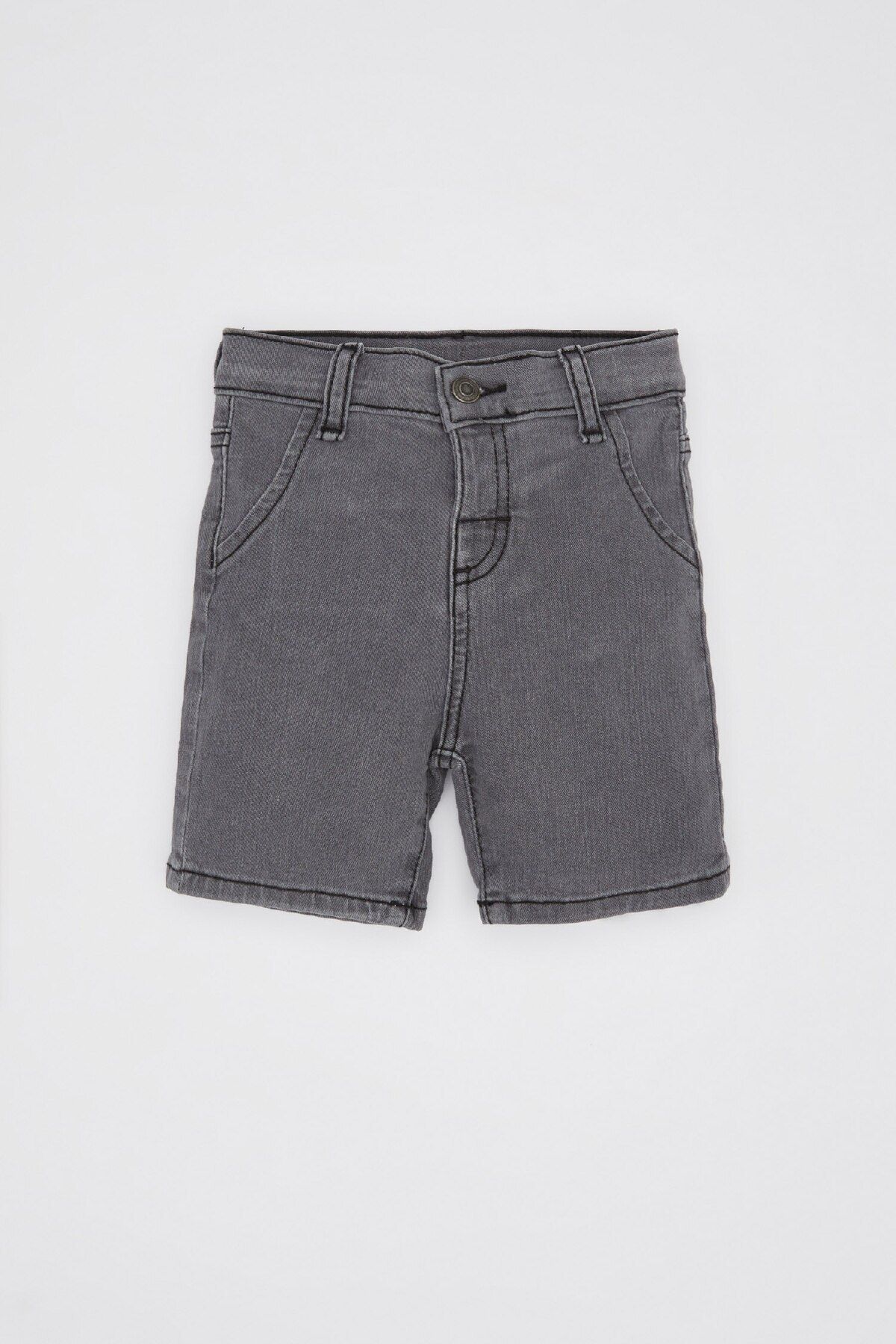 Defacto Erkek Bebek Basic Düz Cepli Jean Şort B6751a524sm