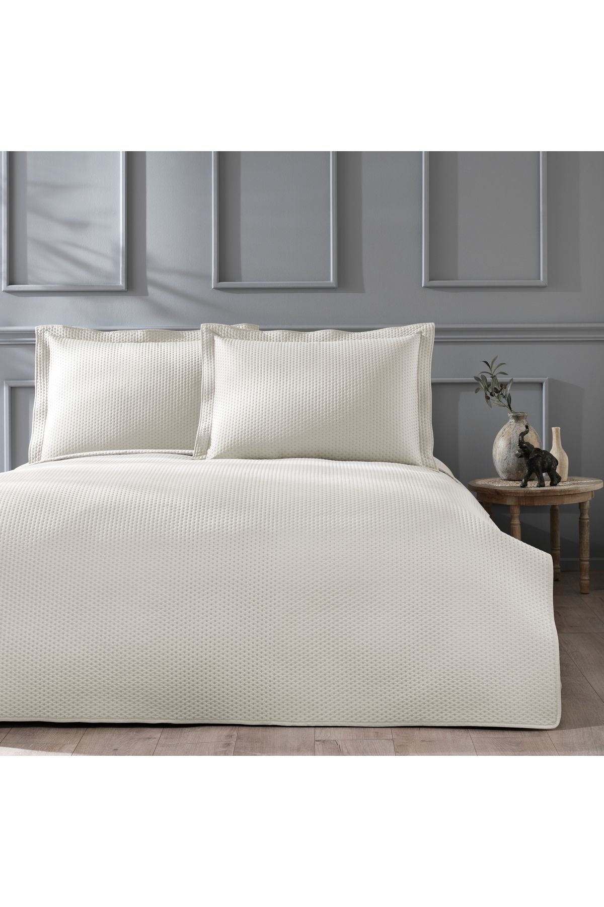 Linens Mist Tek Kişilik Yatak Örtüsü Seti Kahve