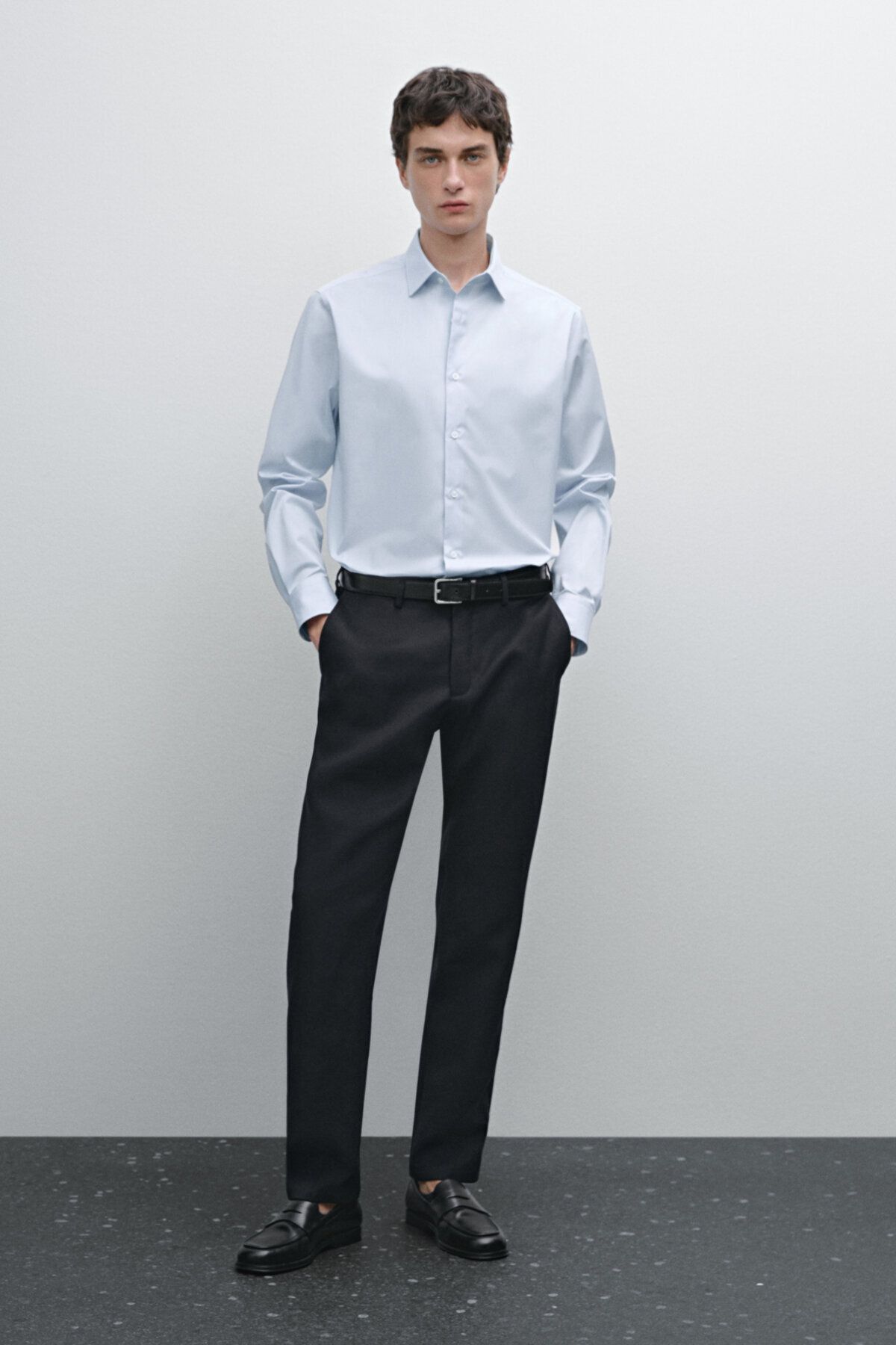 Massimo Dutti Slim fit striped shirt 100% cotton