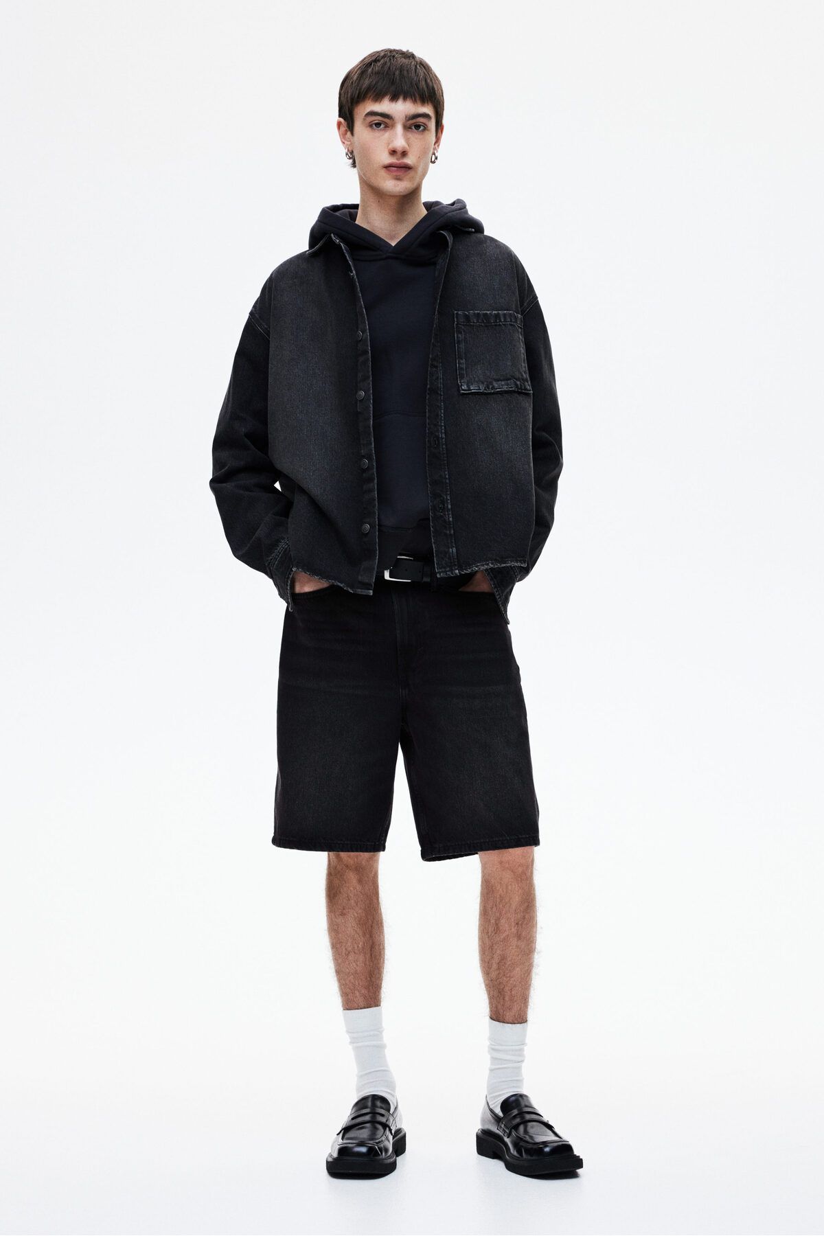 H&M Relaxed Kot Şort
