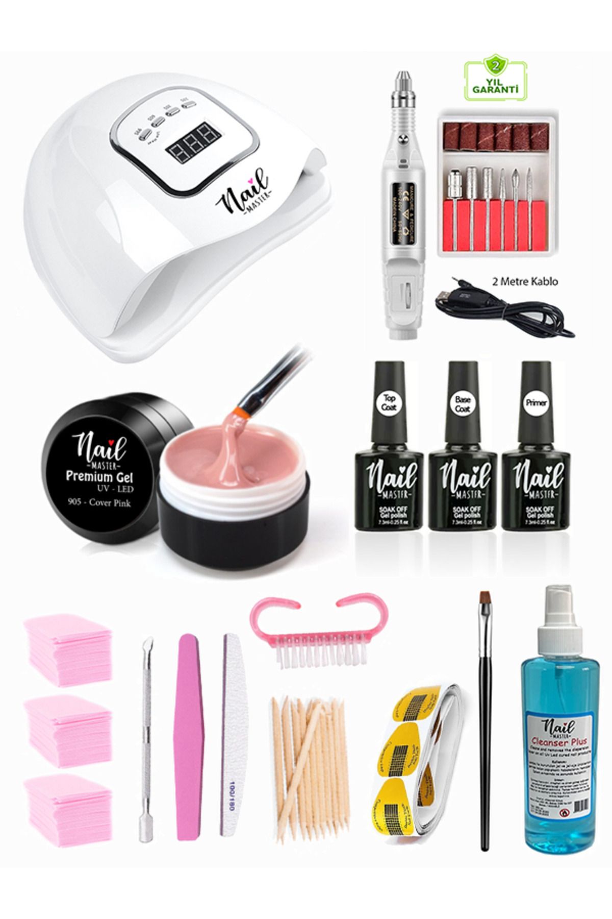 Nail Master Protez Tırnak Seti 150w Uv Lamba