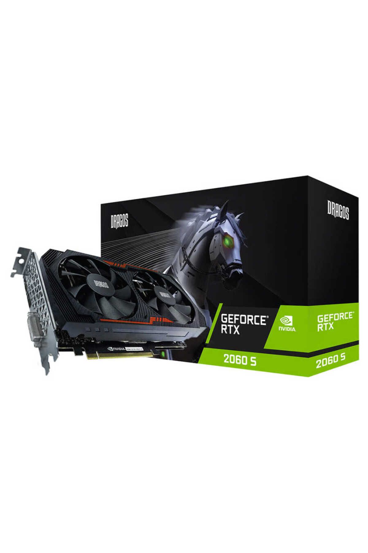 DRAGOS Reverte Rtx2060 Super 8gb Gddr6 Nvidia Gddr6 256bit Hdmi.dvi.dp Dual Fan 8gb Ekran Kartı