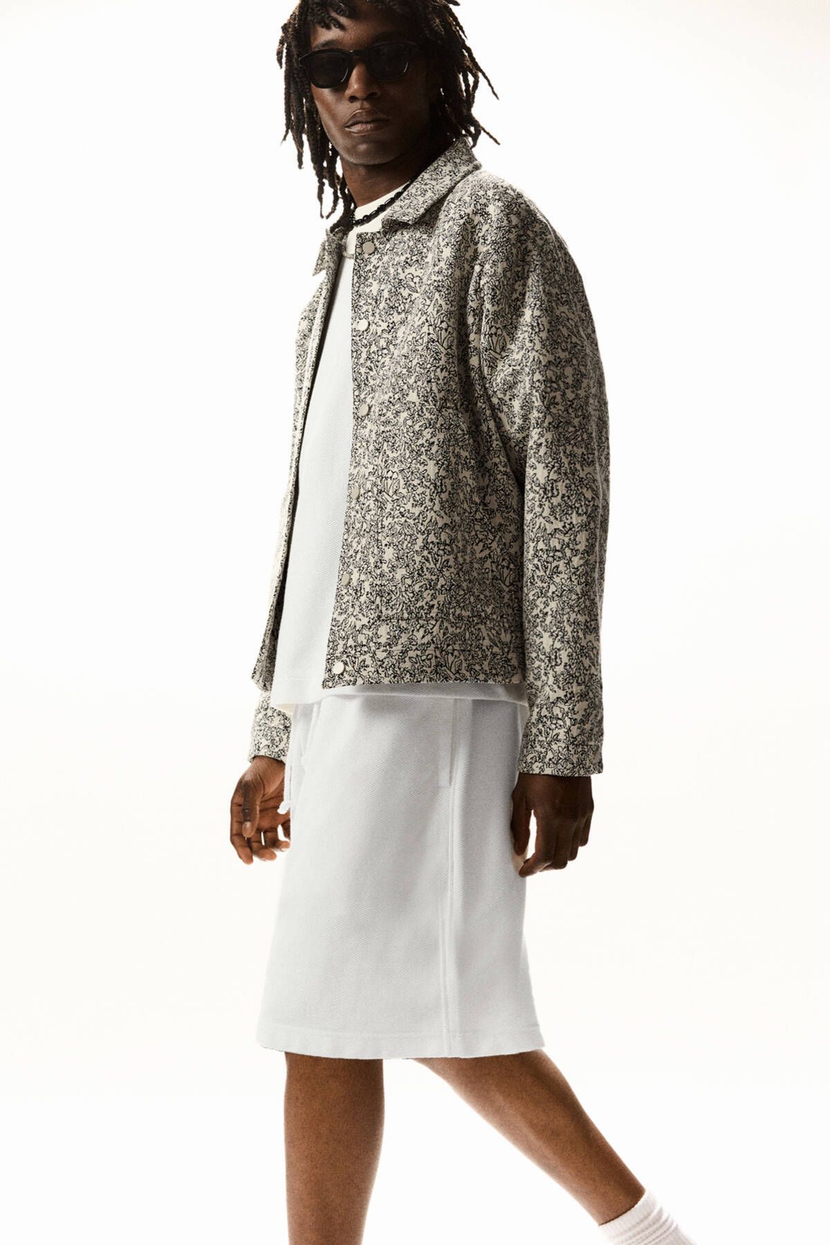 Pull & Bear Dokulu jogger bermuda