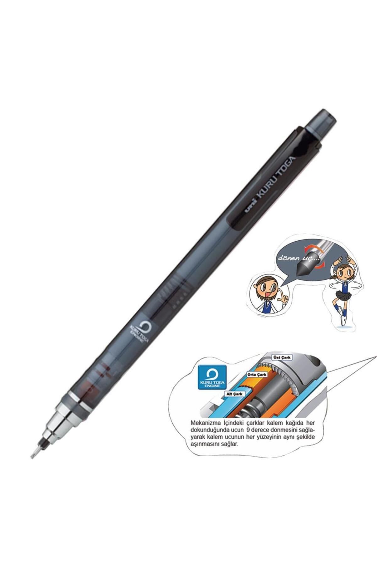 Uni -ball Kuru Toga T 0.5 Versatil Kalem Siyah M5-450t Siyah