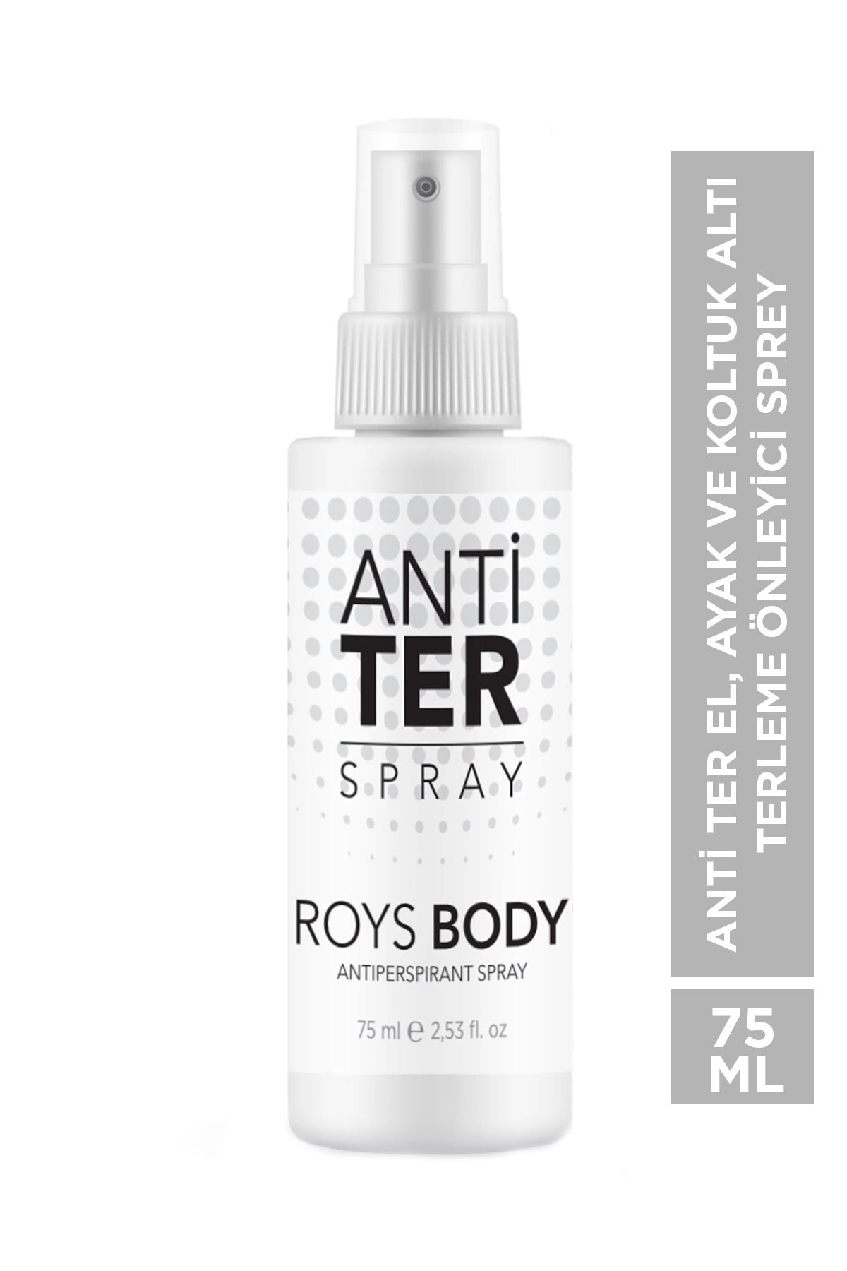 ROYS beauty Anti Ter El,ayak Ve Koltuk Altı Terleme Önleyici Sprey 75 Ml