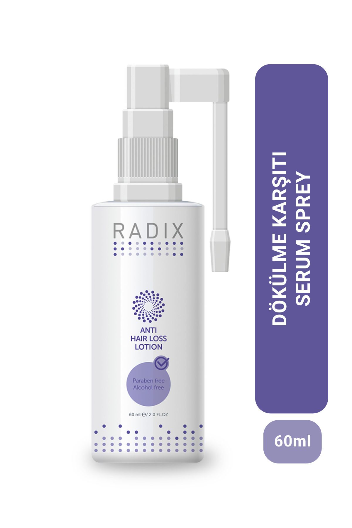 Radix Saç Dökülmesine Karşı Serum Sprey - Anti Hair Loss Lotion 60 Ml 8681877436226