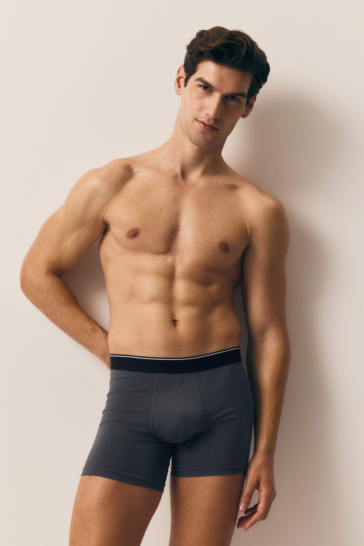 H&M 3'lü Normal Paça Boxer Şort