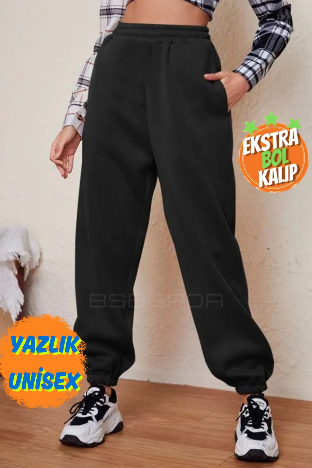 BSBSPOR Yazlık 2 Iplik Salaş Oversize Eşofman Altı Jogger