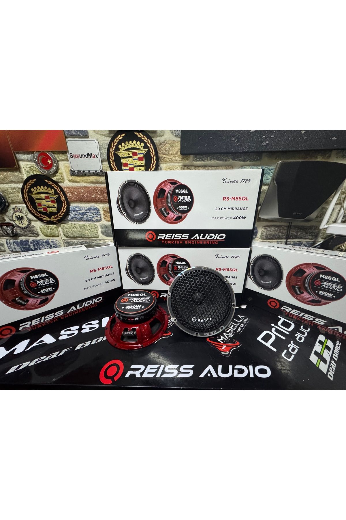 Reiss 20cm Midrange Hoparlör – M8sql Midrange 20cm 400watt 175rms Uyumlu