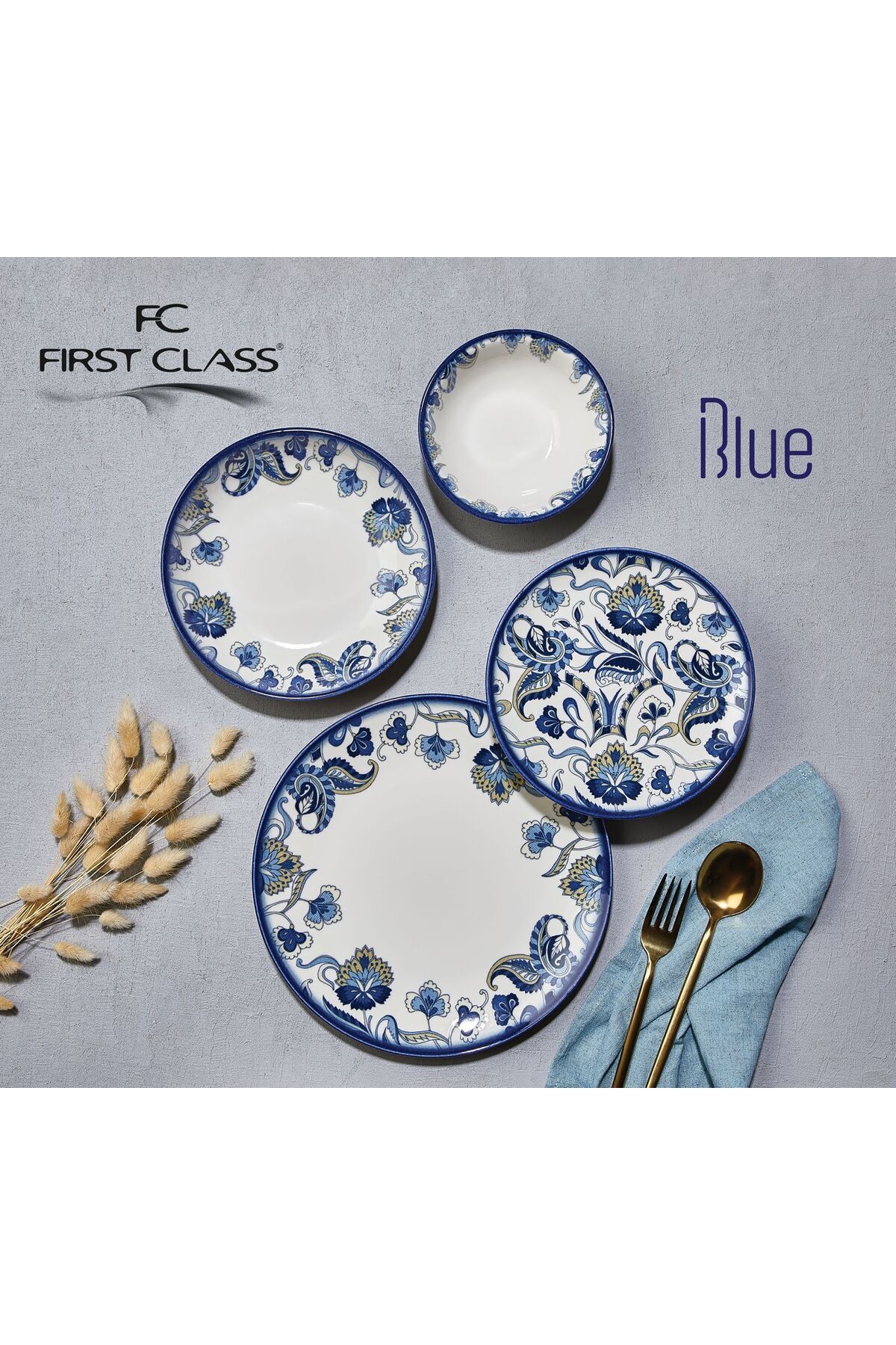 FC FİRST CLASS 24 PARÇA YEMEK TAKIMI BLUE