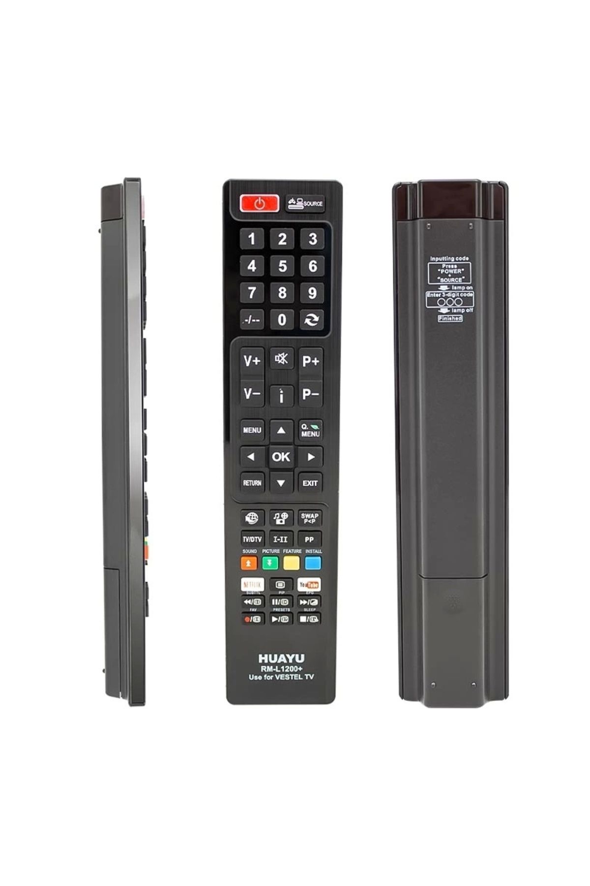 Nemere Huayu Kl Rm-l1200+ Vestel Youtube - Netflıx Tuşlu Lcd-led Tv Kumanda