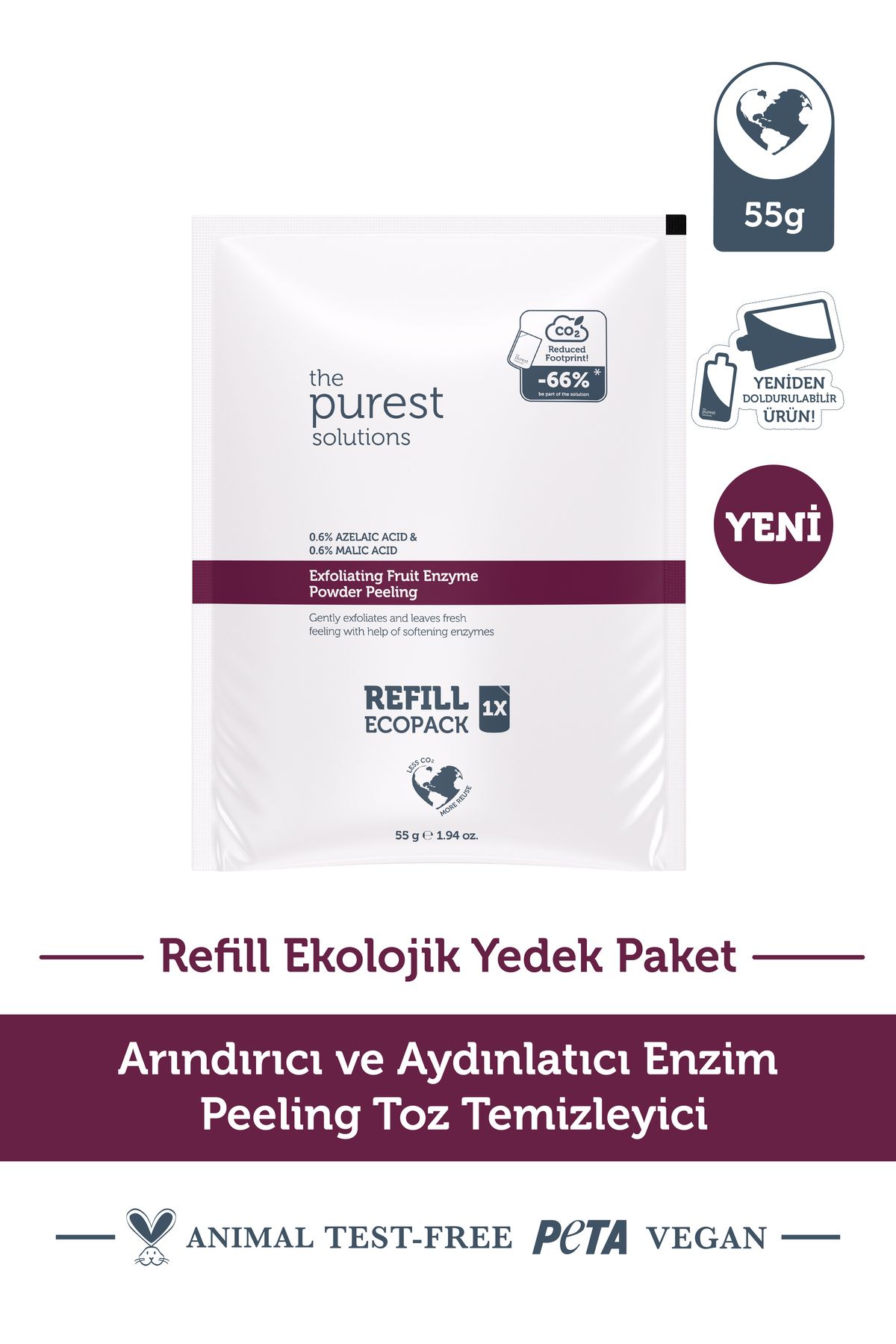 ROSSMANN Arındırıcı ve Aydınlatıcı Enzim Peeling Toz Temizleyici 55 gr