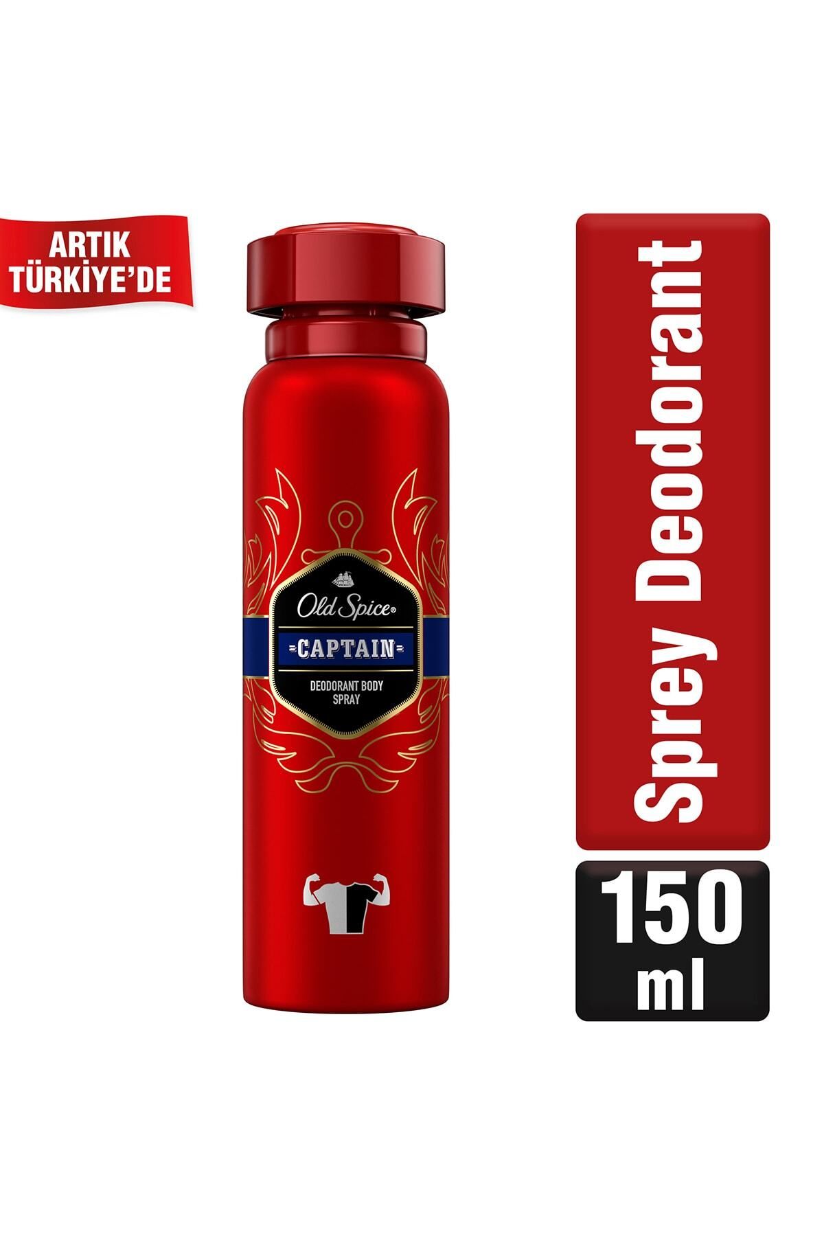 Old Spice Captain Sprey Deodorant 150 Ml-
