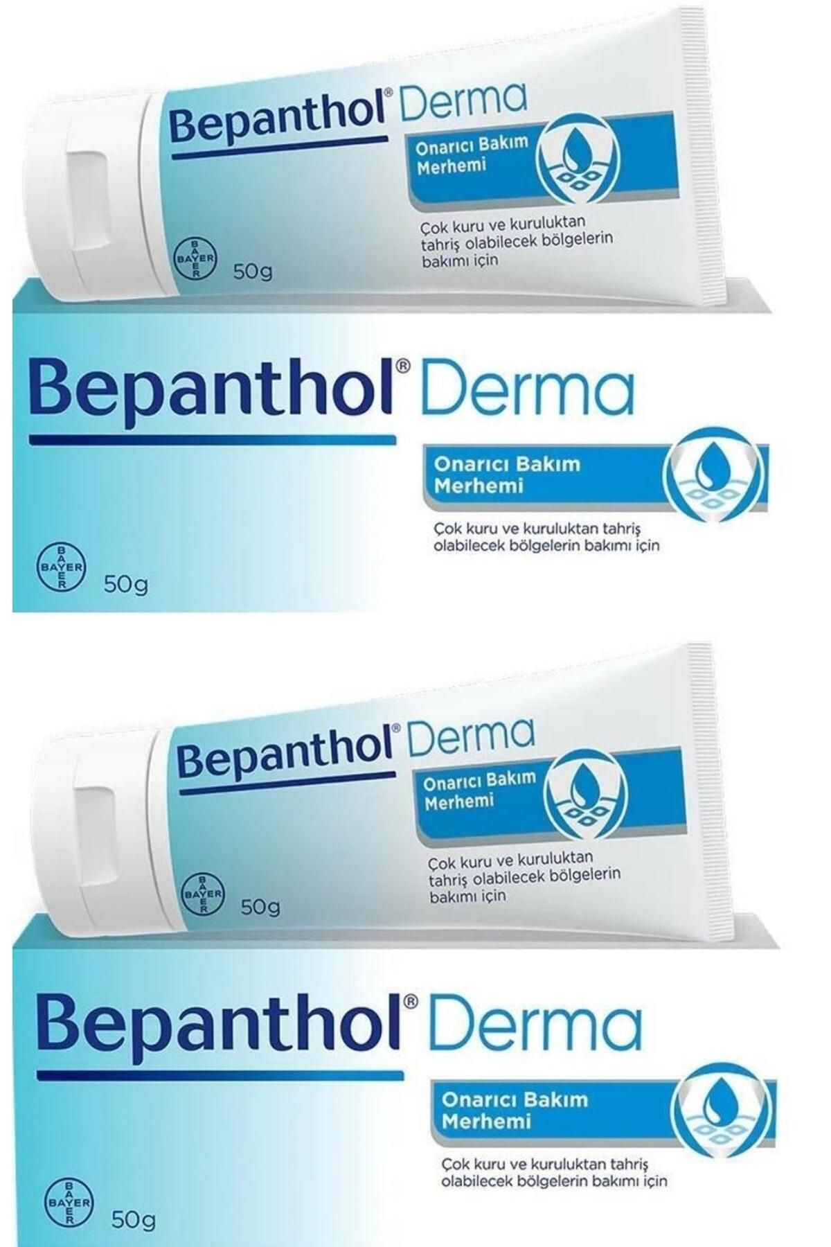 Bepanthol Onarıcı Bakım Merhemi 50 grX2 - Çok Kuru Ciltler İçin Günlük Yoğun Nemlendirici Merhem, Vücut Bakım