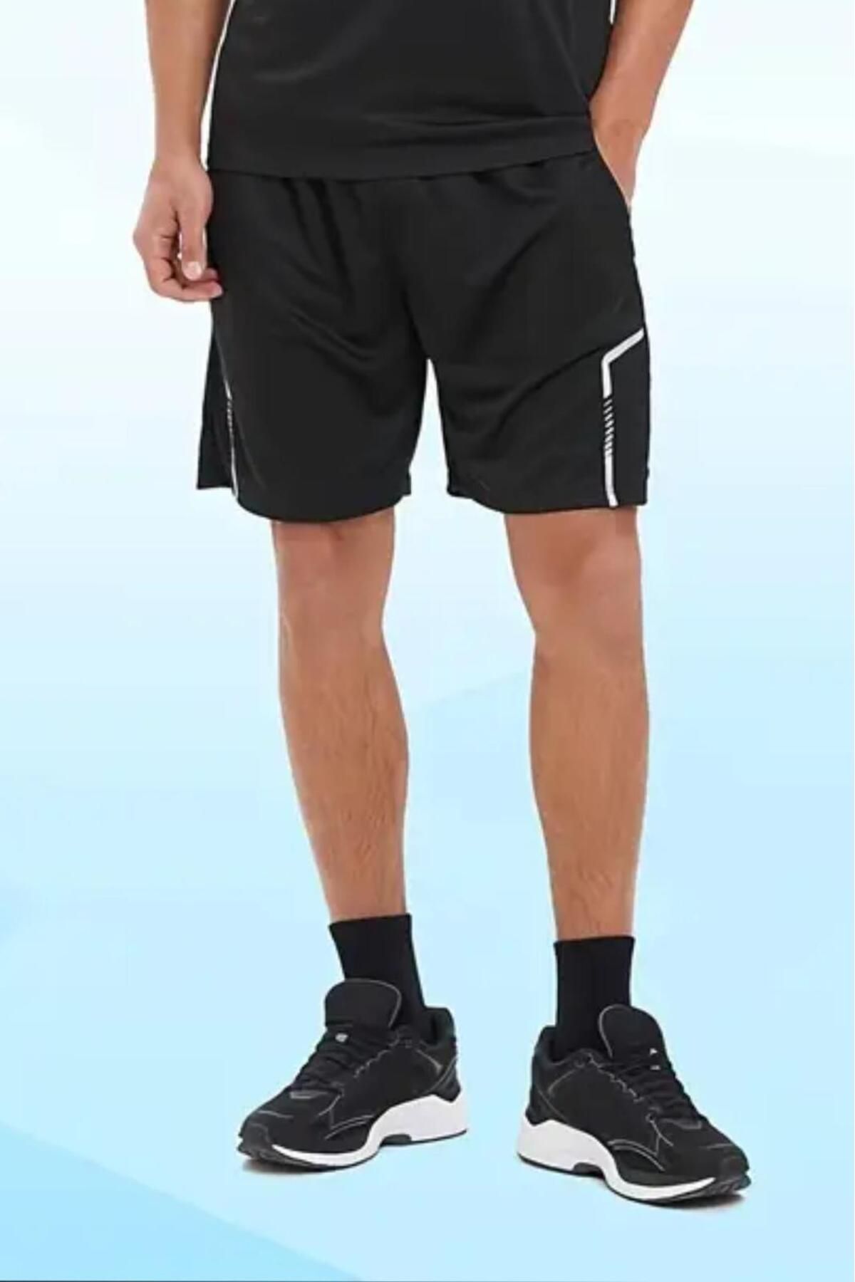 Oksit Running Perform Erkek Spor Scuba Kumaş Hafif Gym Koşu Spor Salonu Şortu