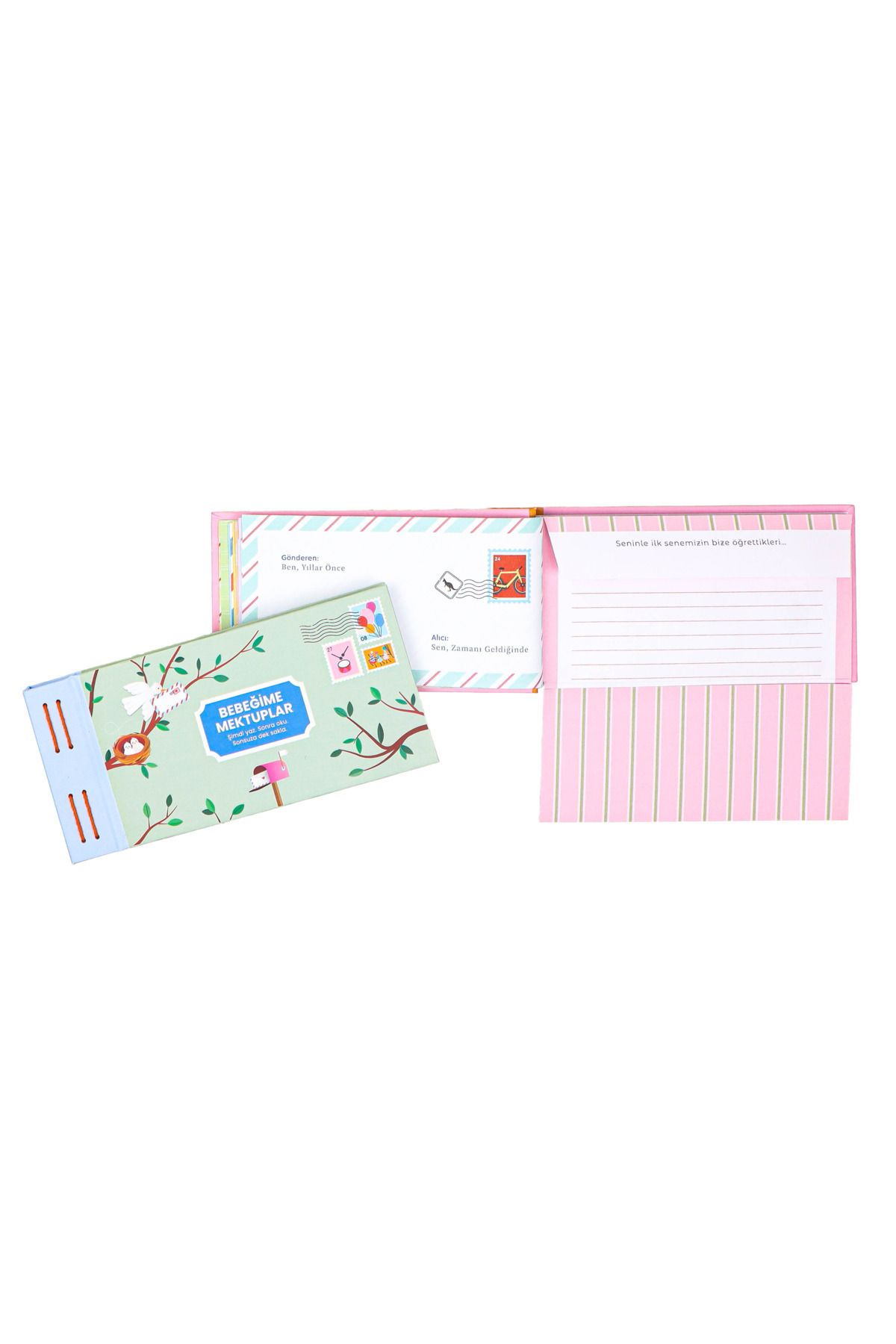 shop Bebeğime Mektuplar: Şimdi Yaz. Sonra Oku. Sonsuza Dek Sakla. 12 Zarf-mektuptan Oluşan Defter