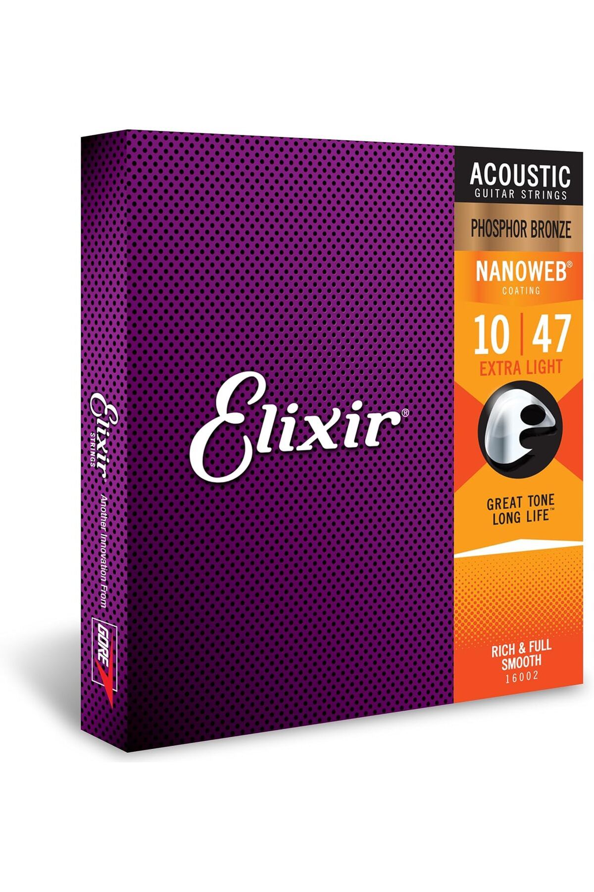 Elixir Xsem--- Elıxır 16002 .10-.047 Fosfor Bronz Akustik Gitar Teli