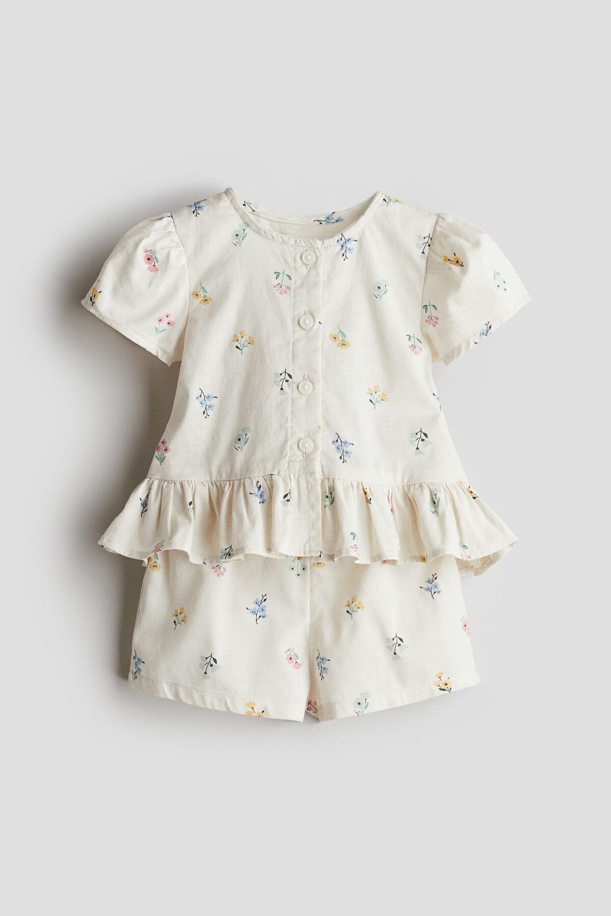 H&M 2 Parçalı Bluz ve Şort Set