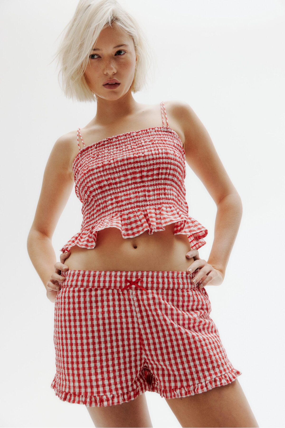 H&M Gofre Pull-on Şort