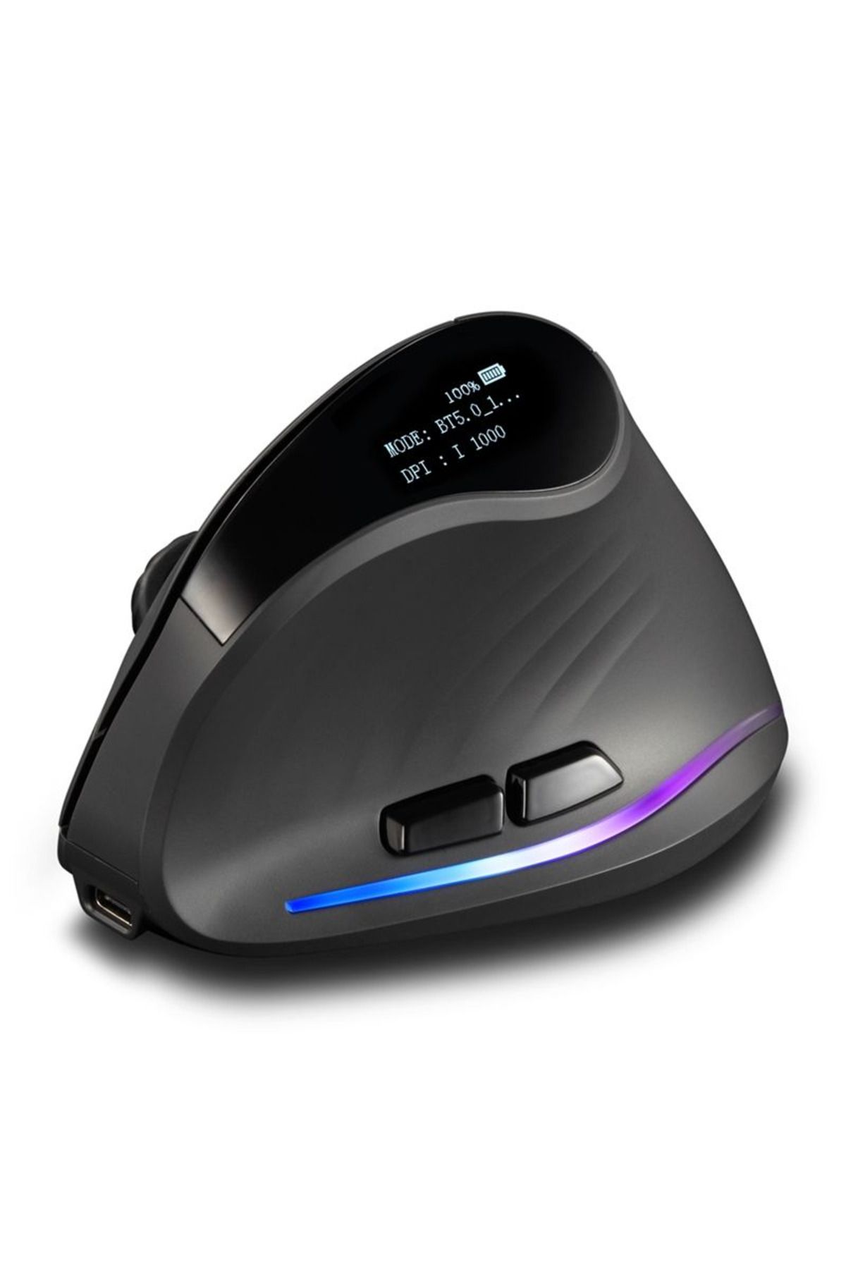 ZELOTES F-35C Dikey Ergonomik Bluetooth Led Ekran Mouse 4000DPI