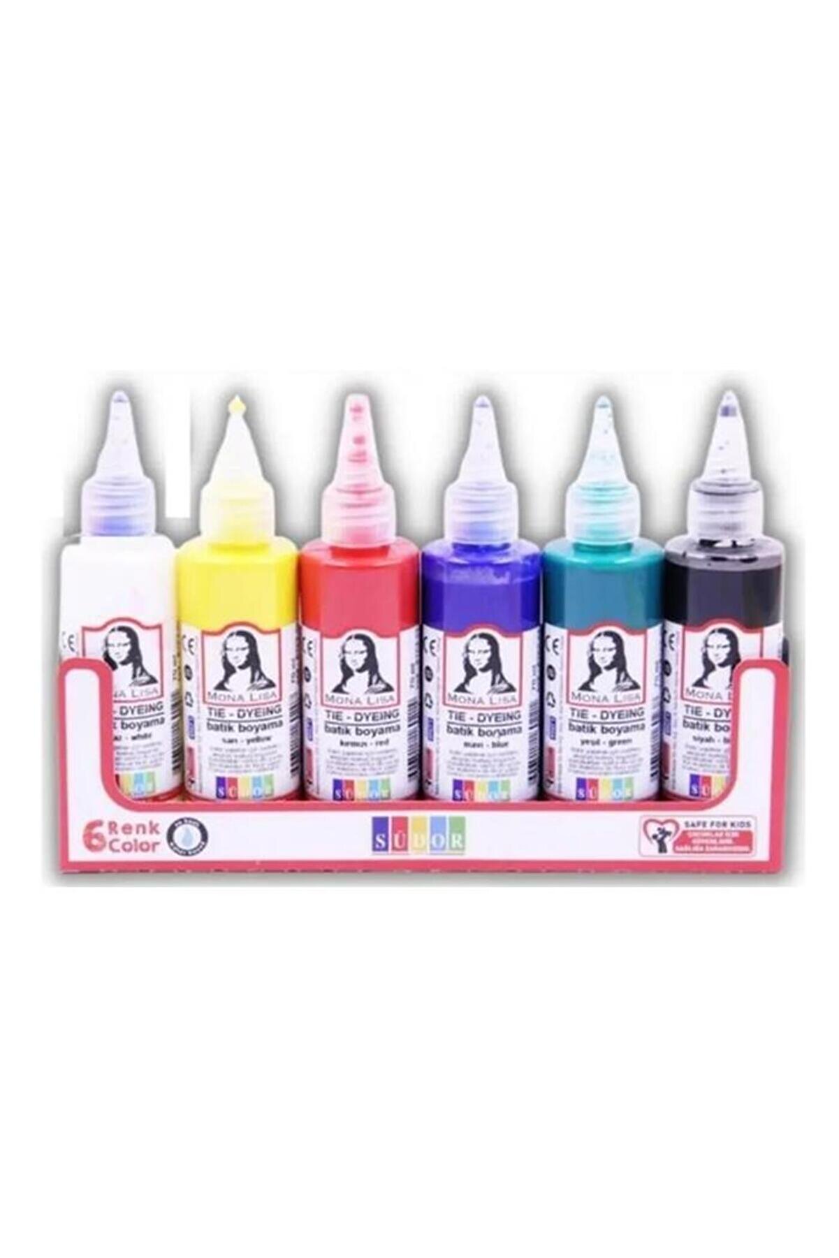 Monalisa Batik Boyası 70 ml 6 Renk Seti | Südor Batik Boyama Seti