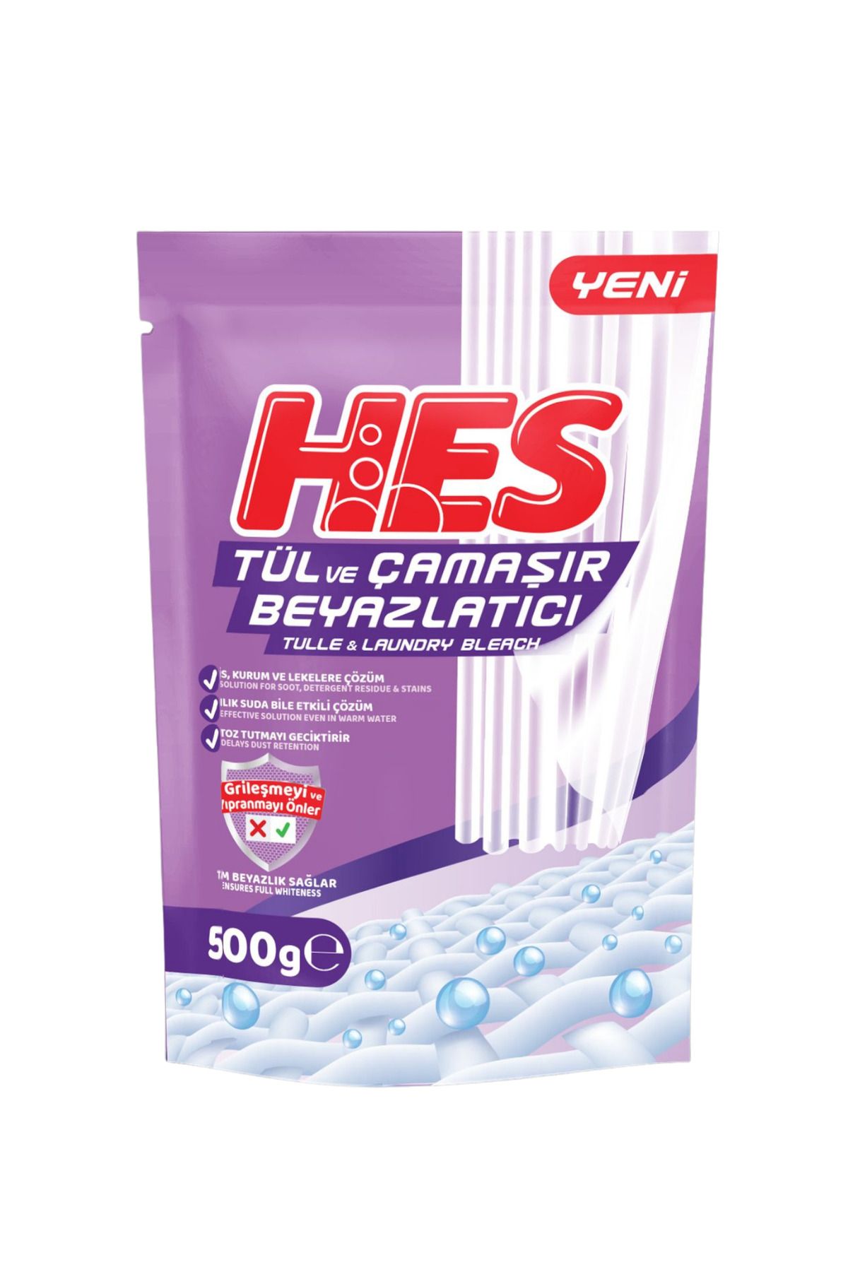 Hes Tül ve Çamaşır Beyazlatıcı 500 Gr