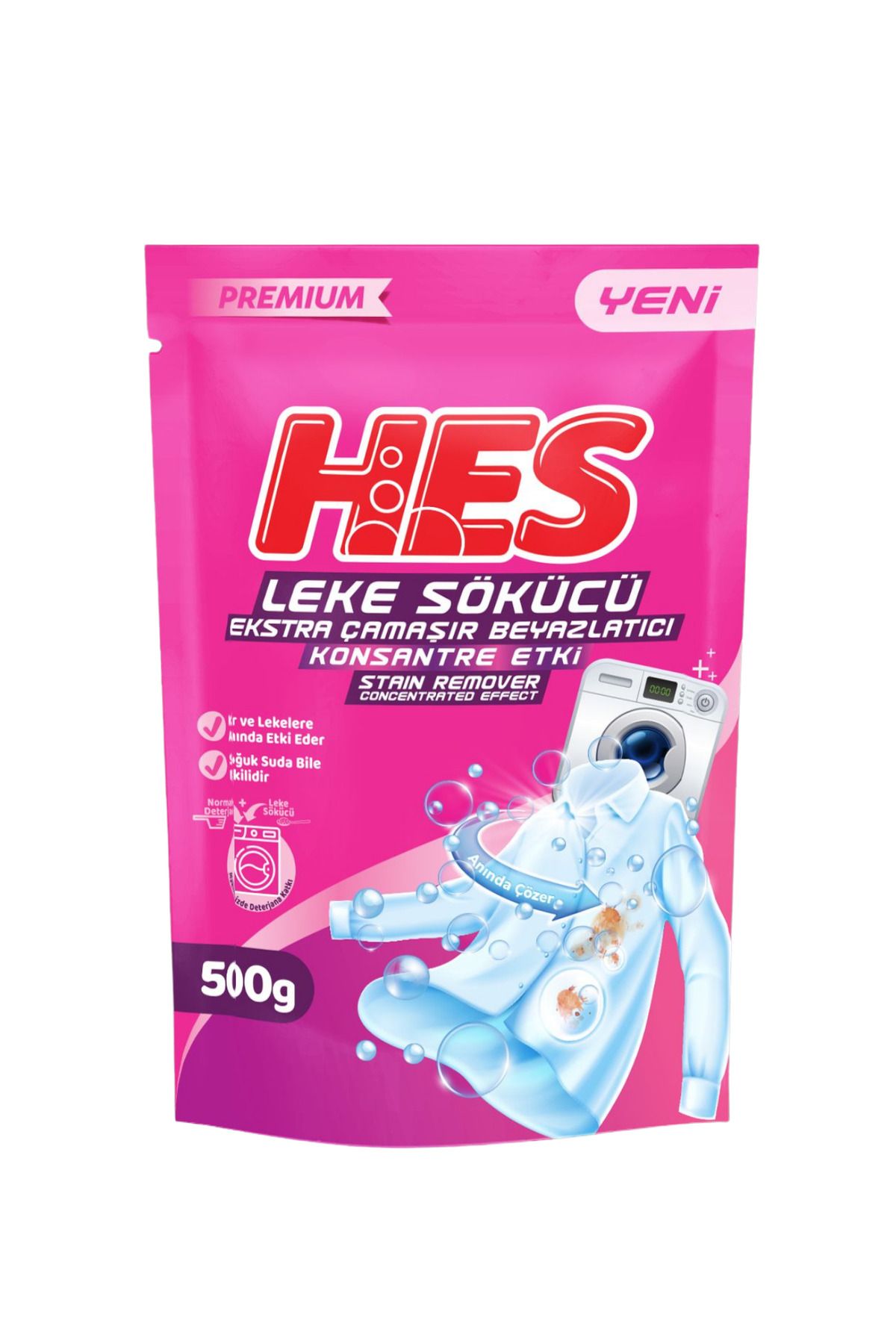 Hes Leke Sökücü ve Çamaşır Beyazlatıcı 500 Gr