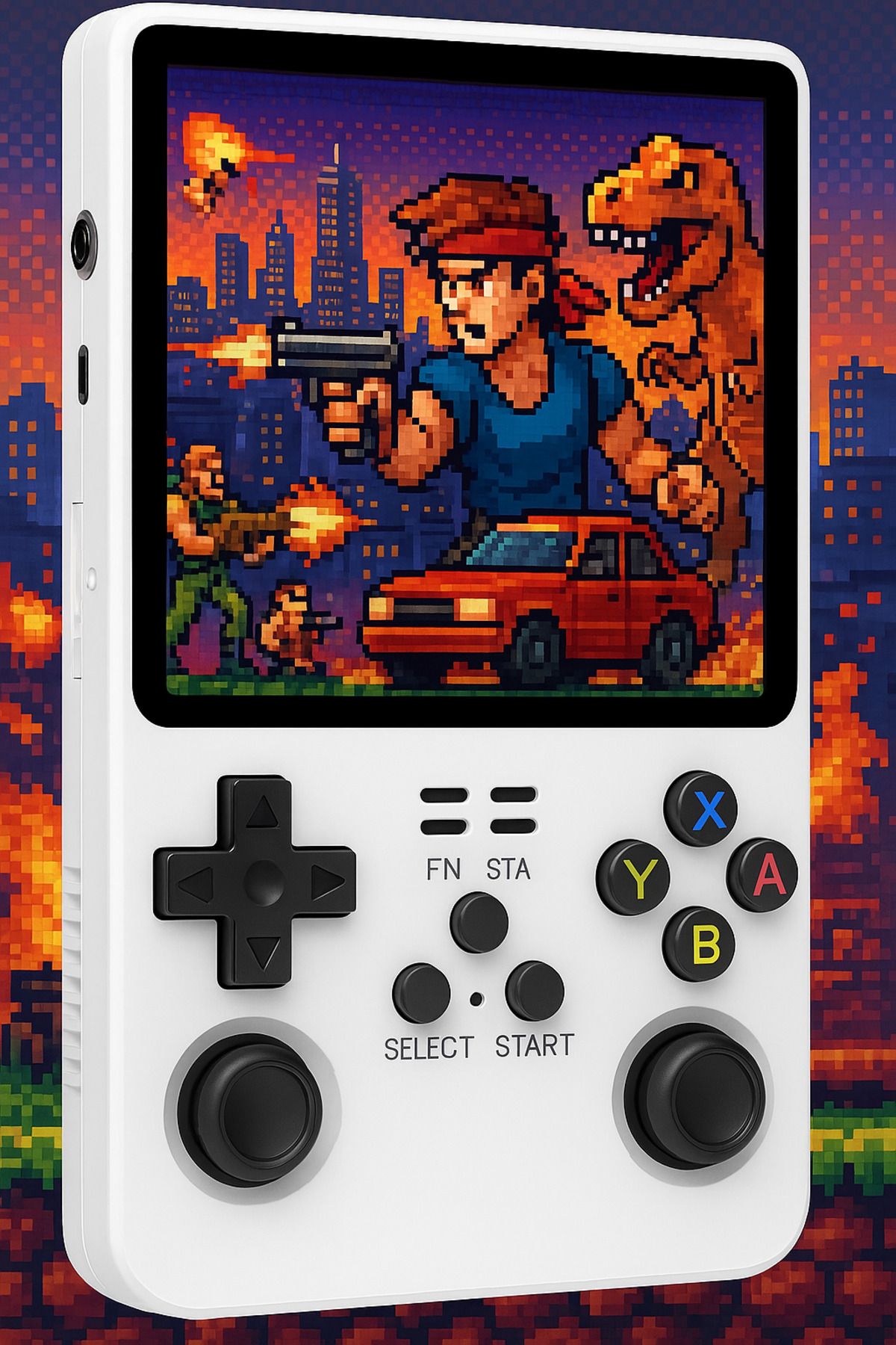 Fillikutum Retro R36S Mini Oyun Konsol 3.5” IPS Ekran, Linux OS, 64GB TF Kart ve 15000 Oyun Retro PS1, PSP, N64