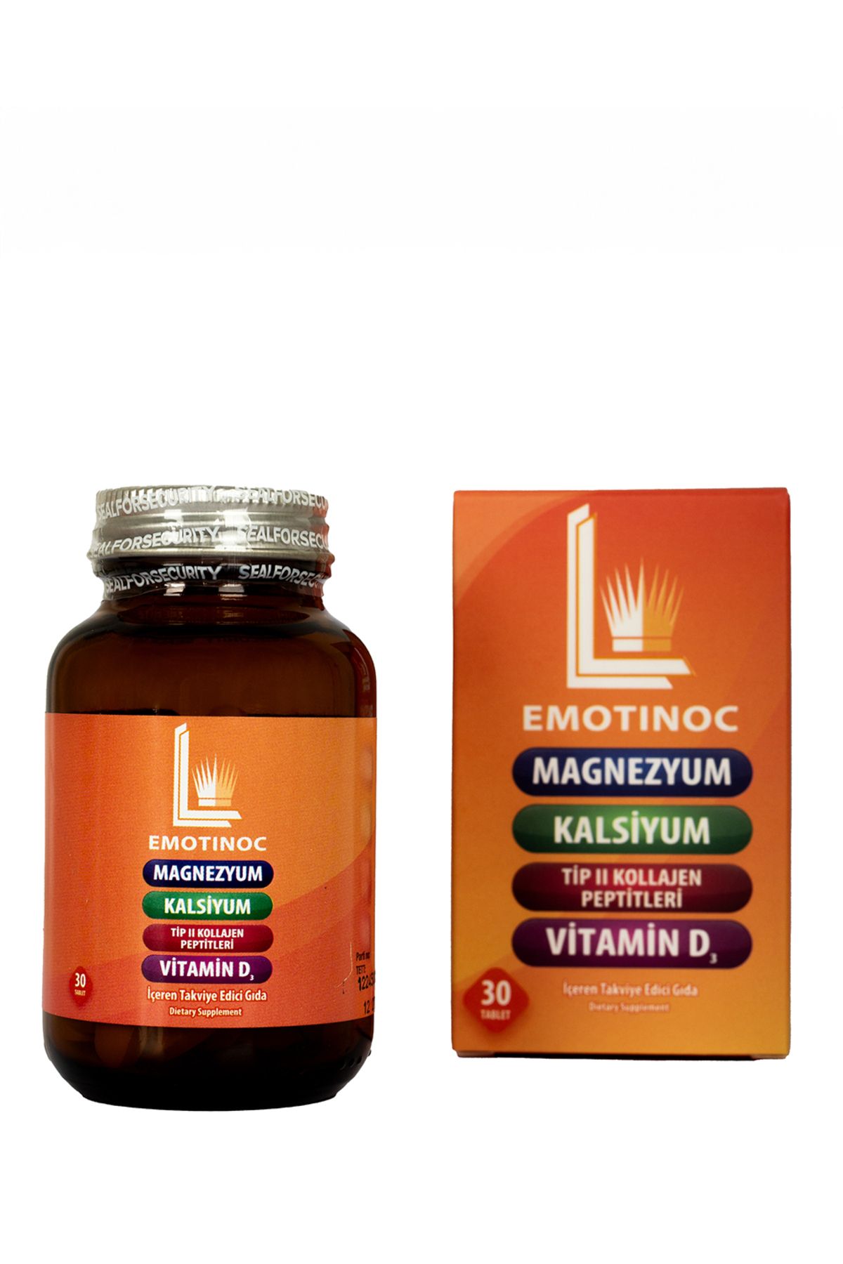 Emotinoc Tip 2 Kollajen, D3 Vitamini, Kalsiyum, Magnezyum, Bor