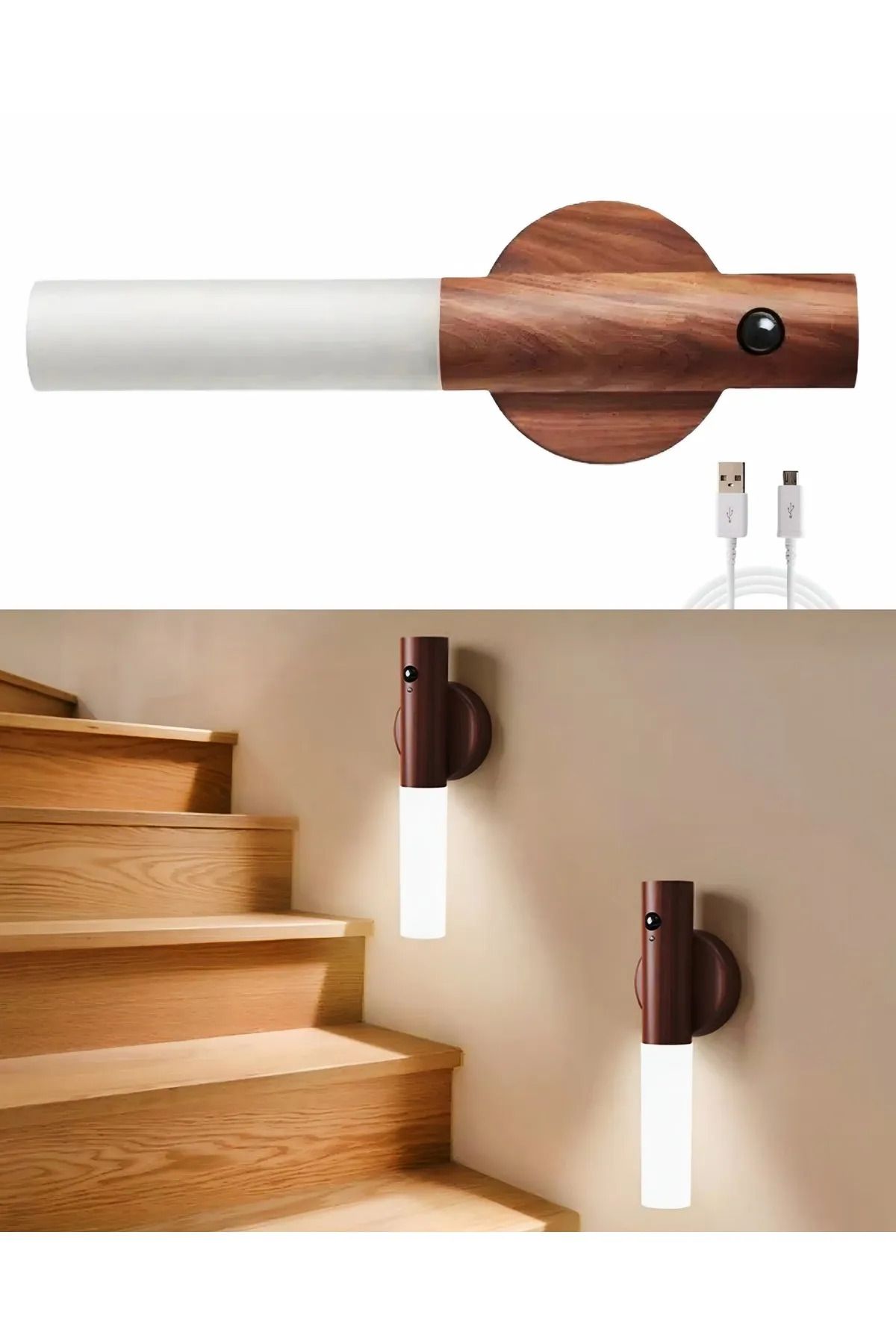 GlowX elektrik MIKNATISLI ŞARJLI LEDLİ SENSÖRLÜ DUVAR APLİK TAŞINILABİLİR