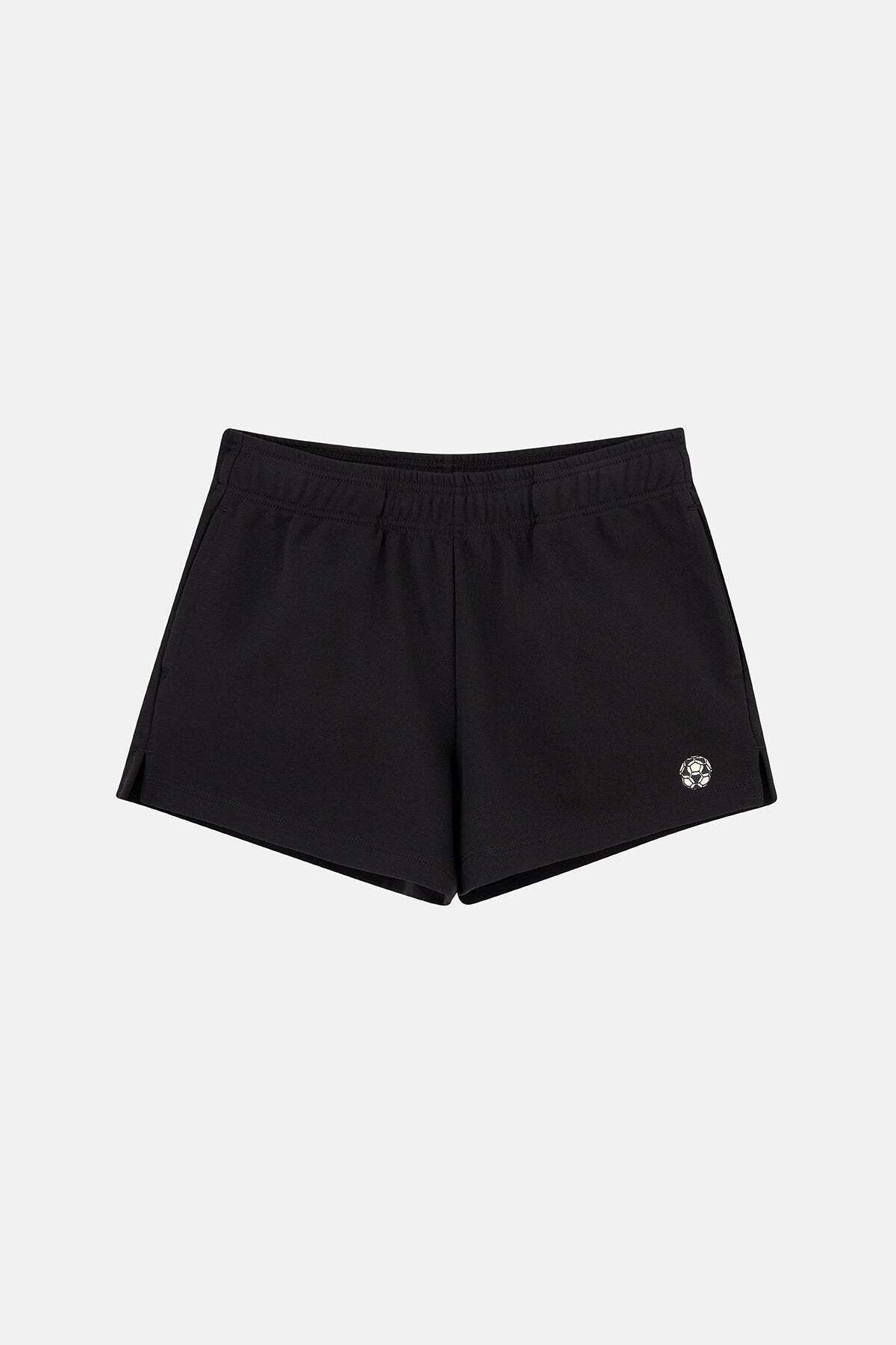 Socrates Azteca Soft Fleece Kadın Şort - Siyah