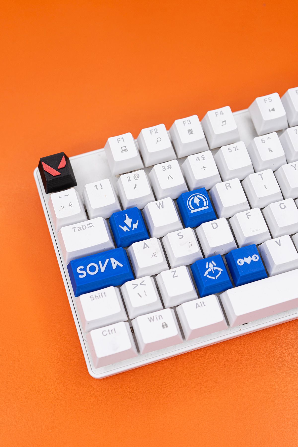 Makerpax Valorant Sova Keycaps, Q-E-X-C Mekanik Klavye Tuşu