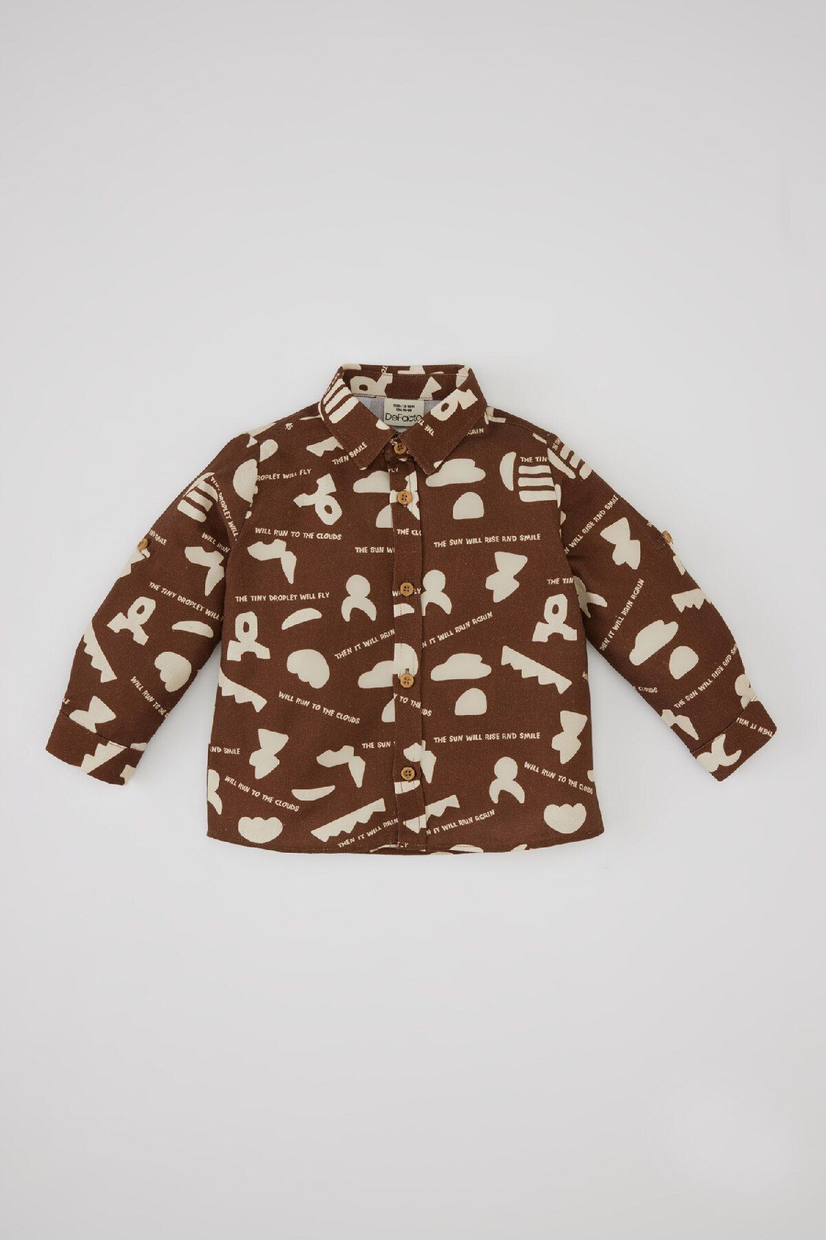 Defacto Erkek Bebek Twill Uzun Kollu Desenli Gömlek B8052a524sp