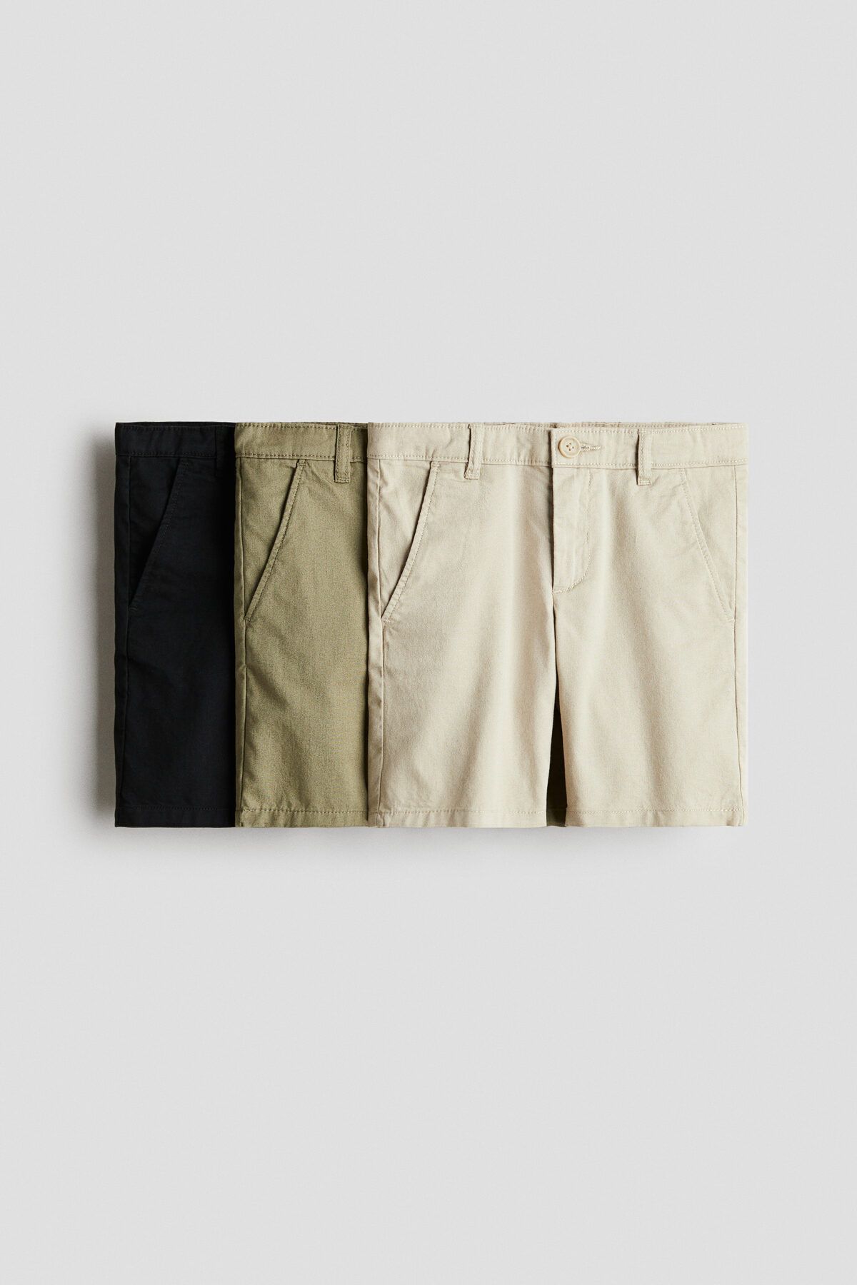 H&M 3’lü Pamuklu Chino Şort