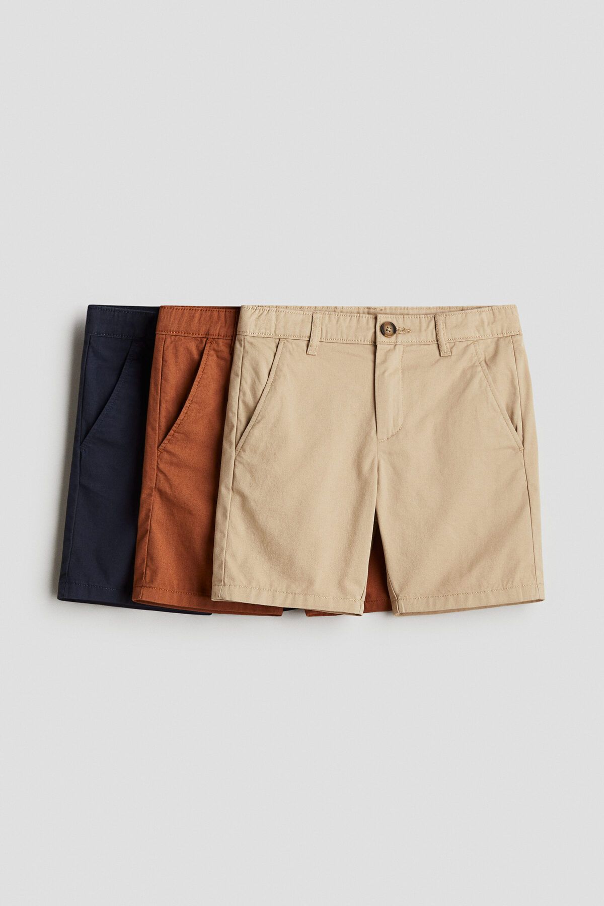 H&M 3’lü Pamuklu Chino Şort
