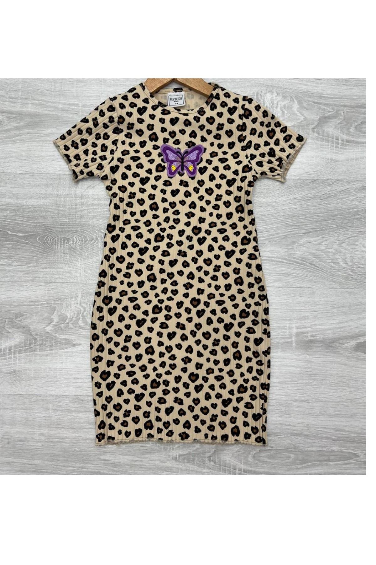My Kids Wear Kelebek Detaylı Fitilli Kız Çocuk Elbise