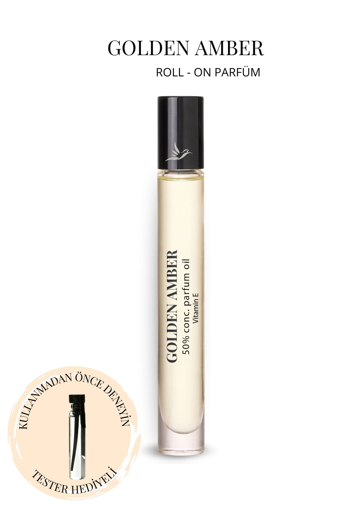 HumaHouseofHeaven Golden Amber Roll-on Parfüm %50 Esanslı 12 Ml Unisex Parfüm 8684407618062