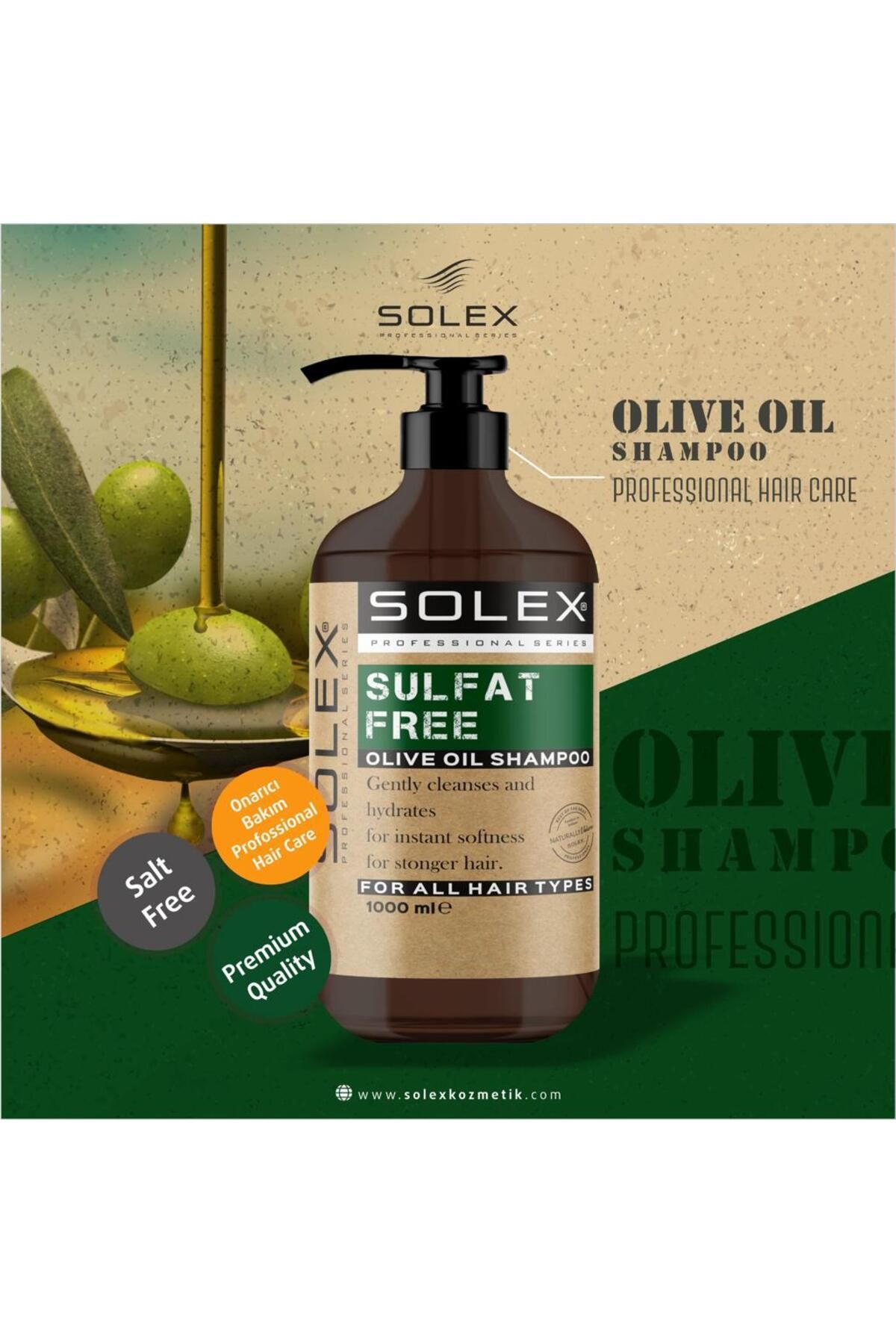 Solex Sülfatsız Professıonal Serıes Zeytin Yağlı Şampuan 1.000 ml