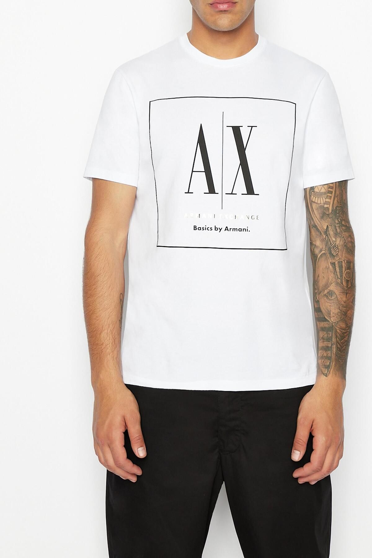 Armani Exchange Erkek Bisiklet Yaka T-shirt