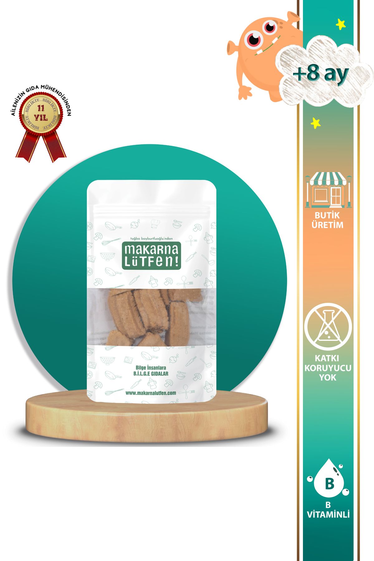 Makarna Lütfen Elma Özlü Bisküvi (60 GRAM)